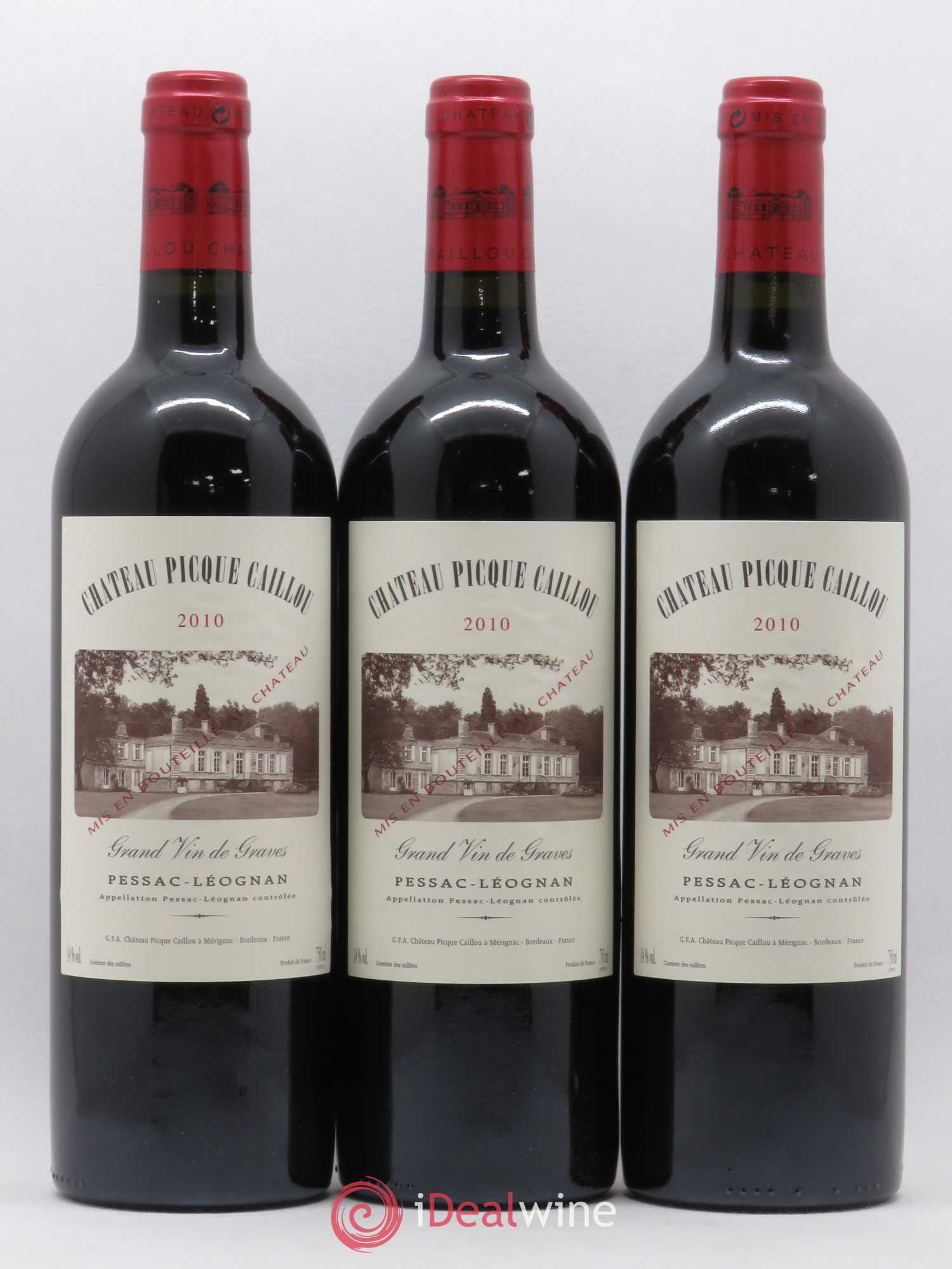 Château Picque Caillou 2010 - Lot de 12 bouteilles - 1