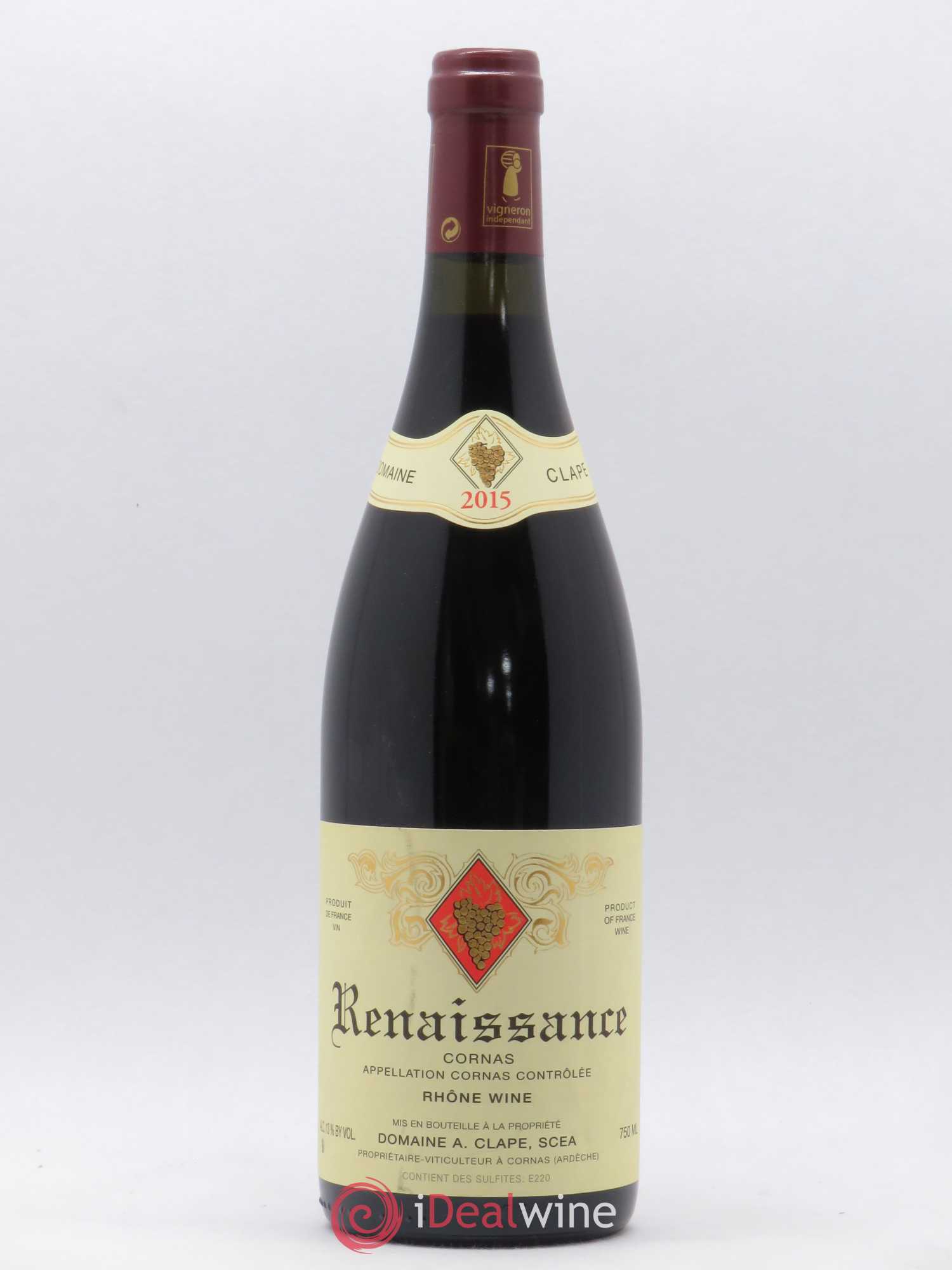 Cornas Renaissance Auguste Clape 2015 - Lot de 1 bouteille - 0
