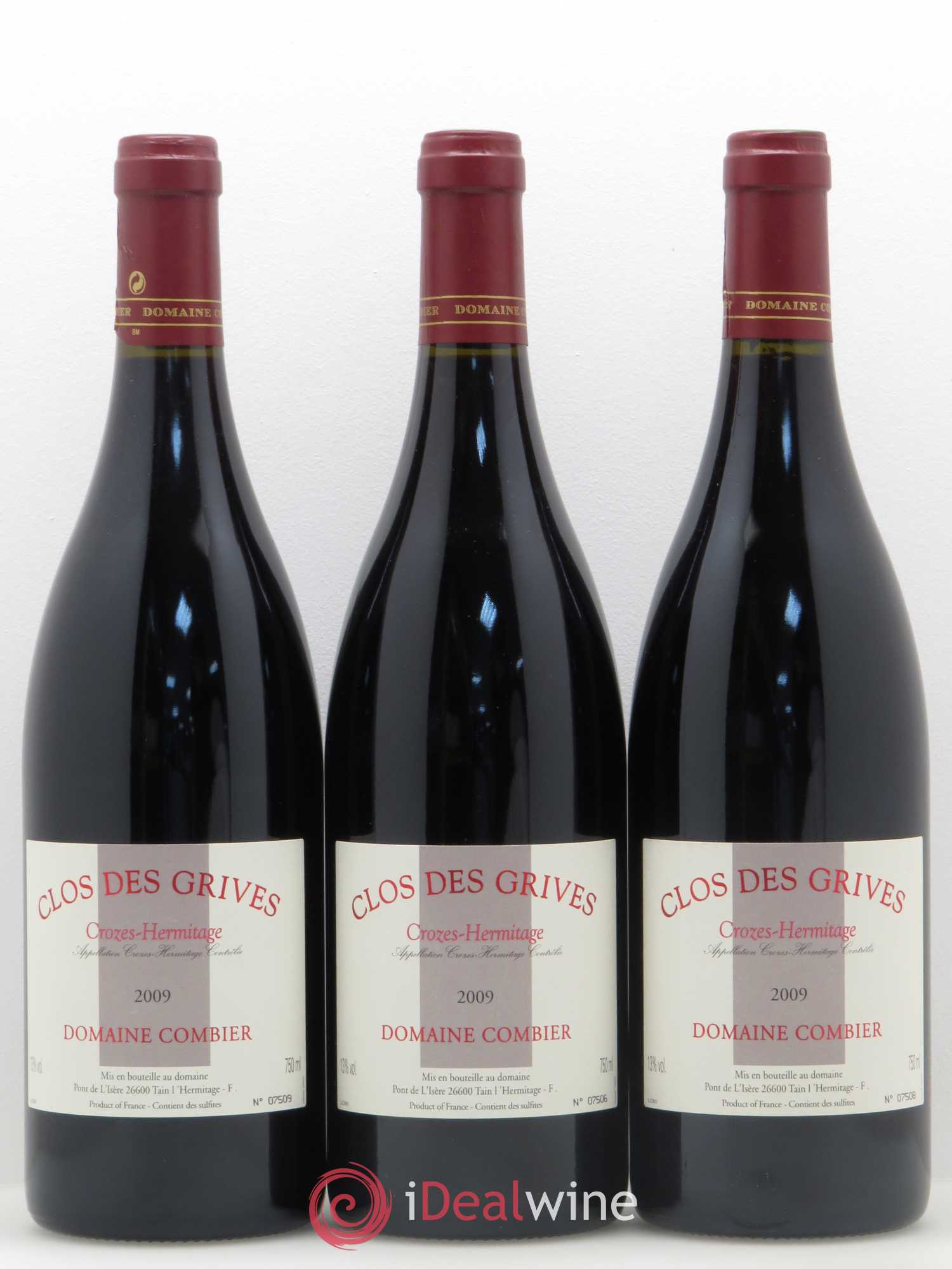 Crozes-Hermitage Clos des Grives Combier 2009 - Lot de 12 bouteilles - 3