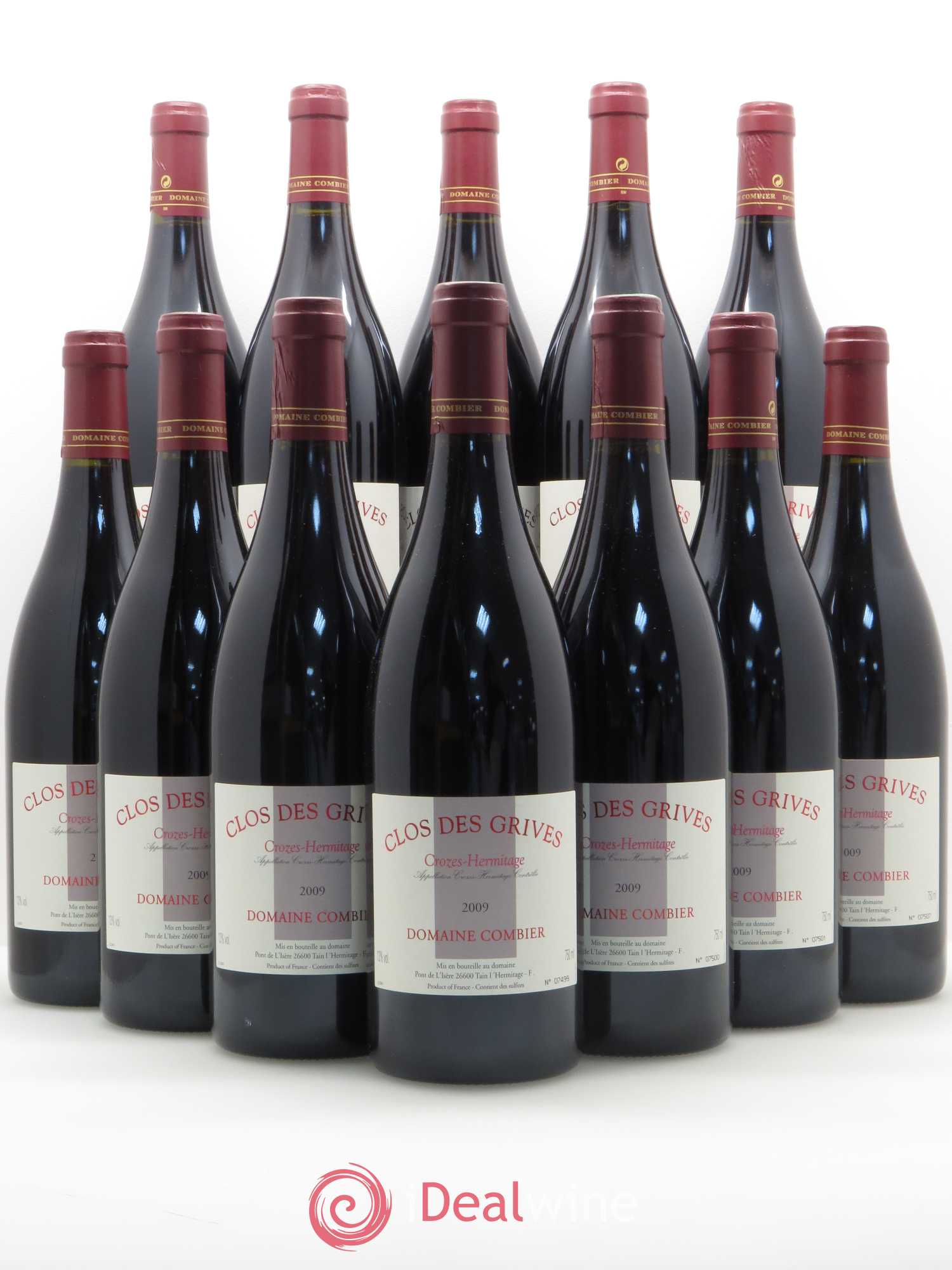Crozes-Hermitage Clos des Grives Combier 2009 - Lot de 12 bouteilles - 0