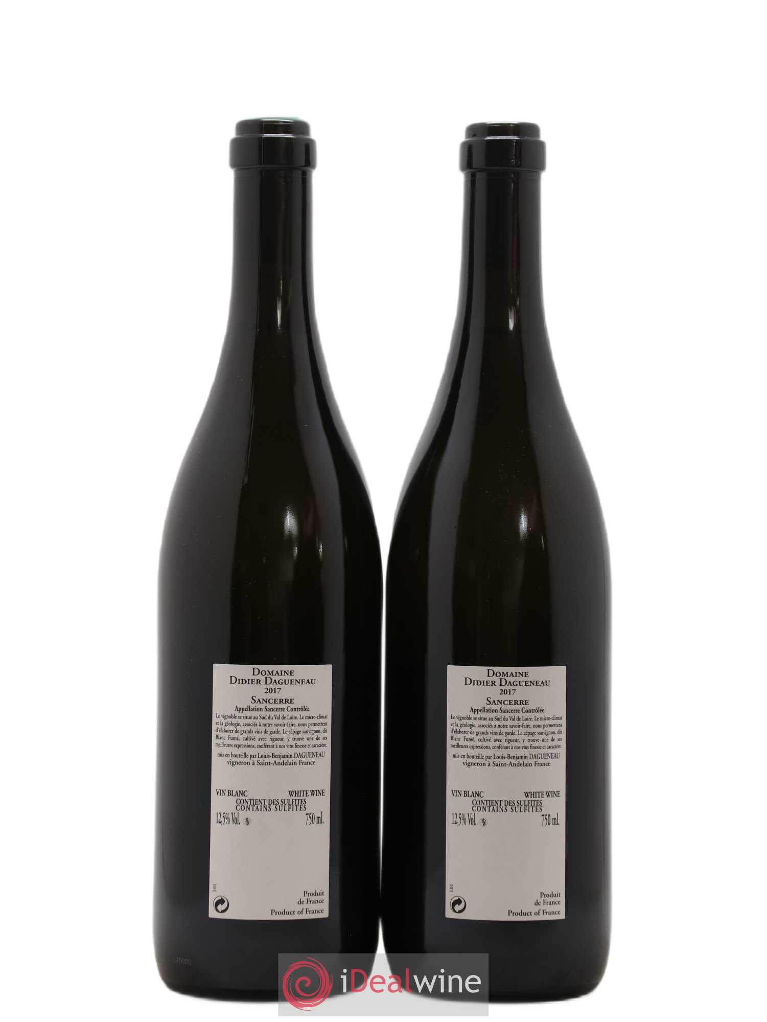 Sancerre En Chailloux Domaine Dagueneau 2017 - Lotto di 2 bottiglie - 1