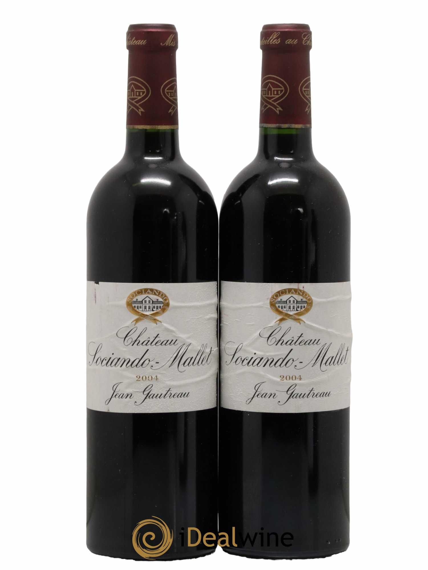 Château Sociando Mallet 2004 - Lot de 2 bouteilles - 0