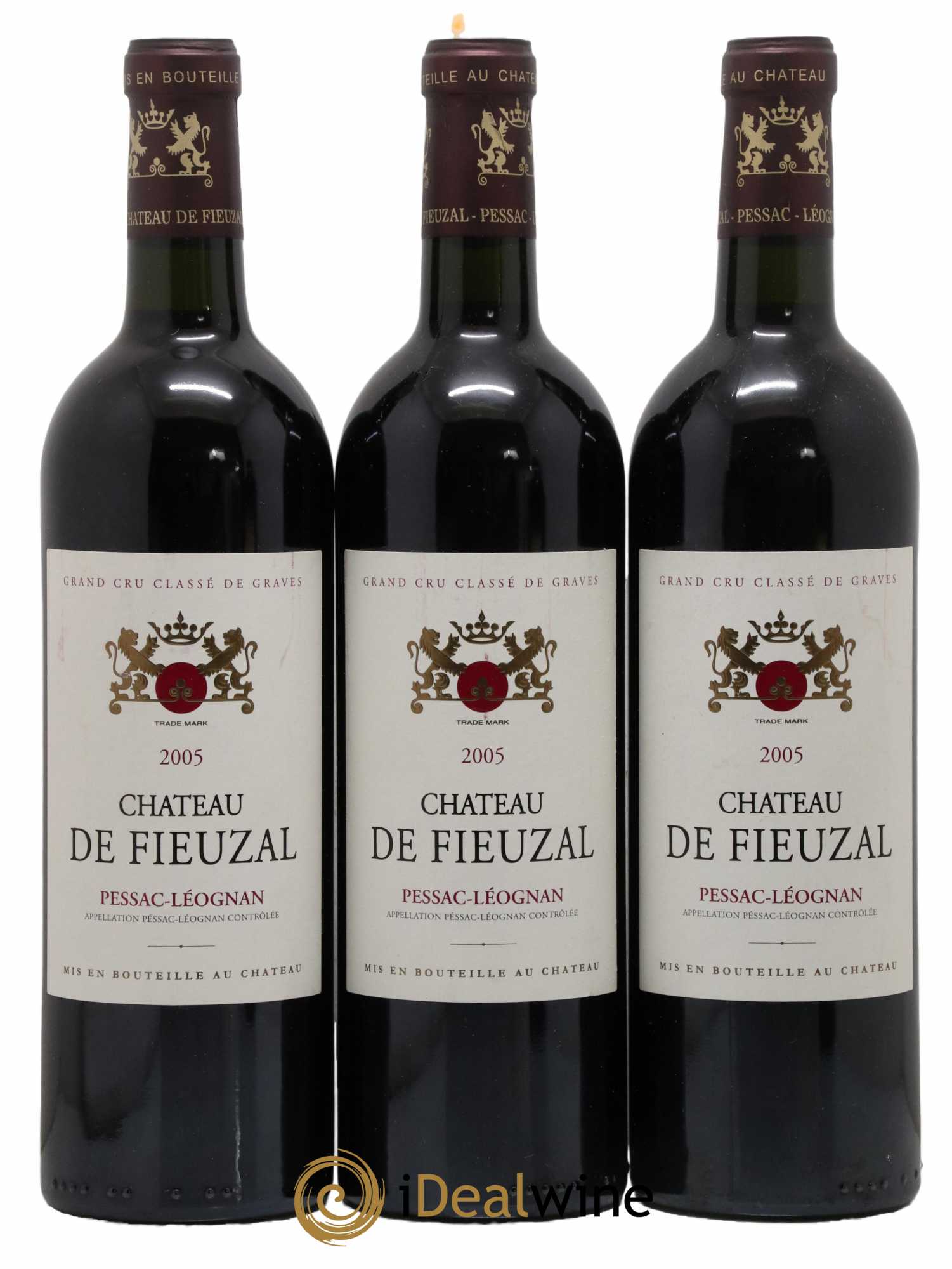 Château de Fieuzal Cru Classé de Graves 2005 - Lot de 3 bouteilles - 0