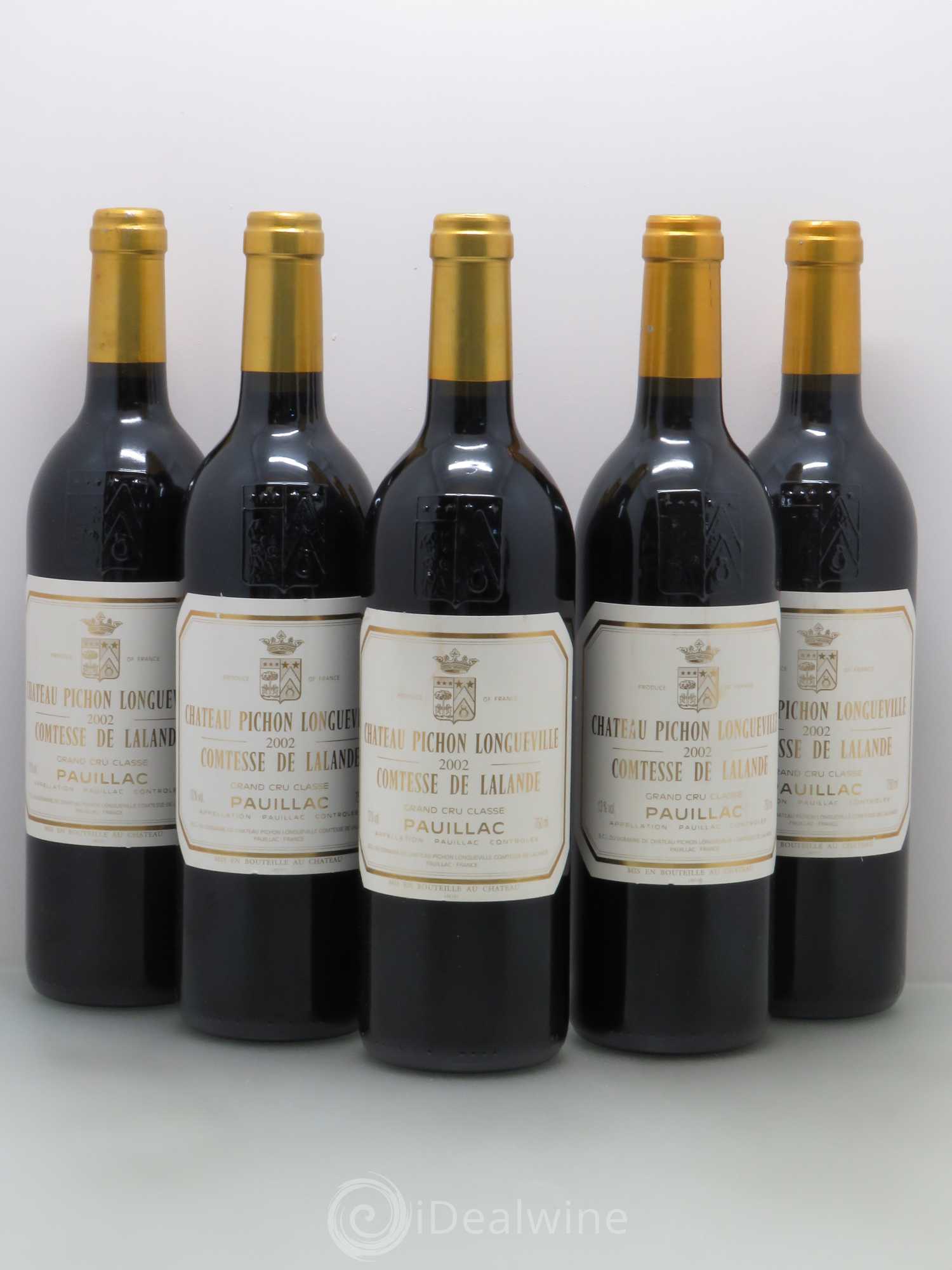 Château Pichon Longueville Comtesse de Lalande 2ème Grand Cru Classé 2002 - Lot de 5 bouteilles - 0