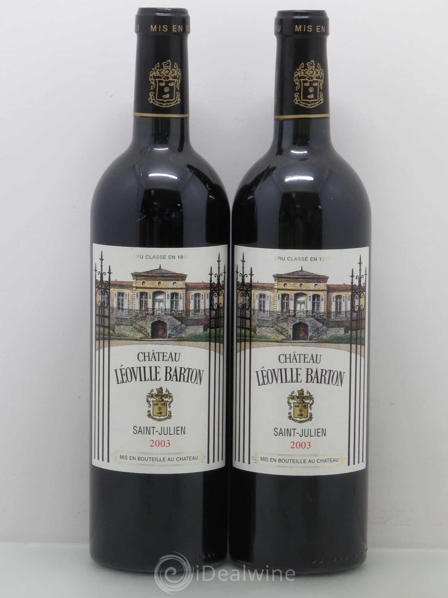 Château Léoville Barton 2ème Grand Cru Classé 2003 - Lot de 2 bouteilles - 0