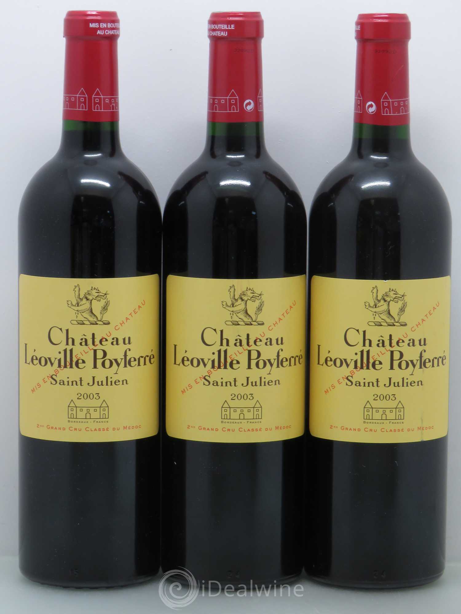Château Léoville Poyferré 2ème Grand Cru Classé 2003 - Lot de 6 bouteilles - 2
