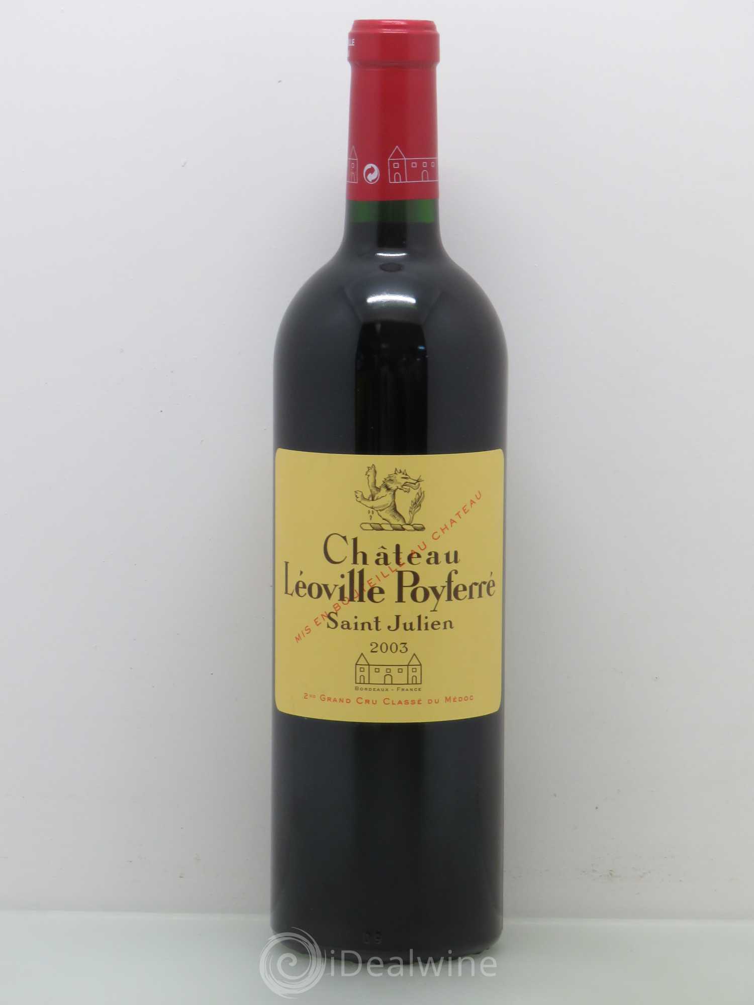 Château Léoville Poyferré 2ème Grand Cru Classé 2003 - Lot de 1 bouteille - 0
