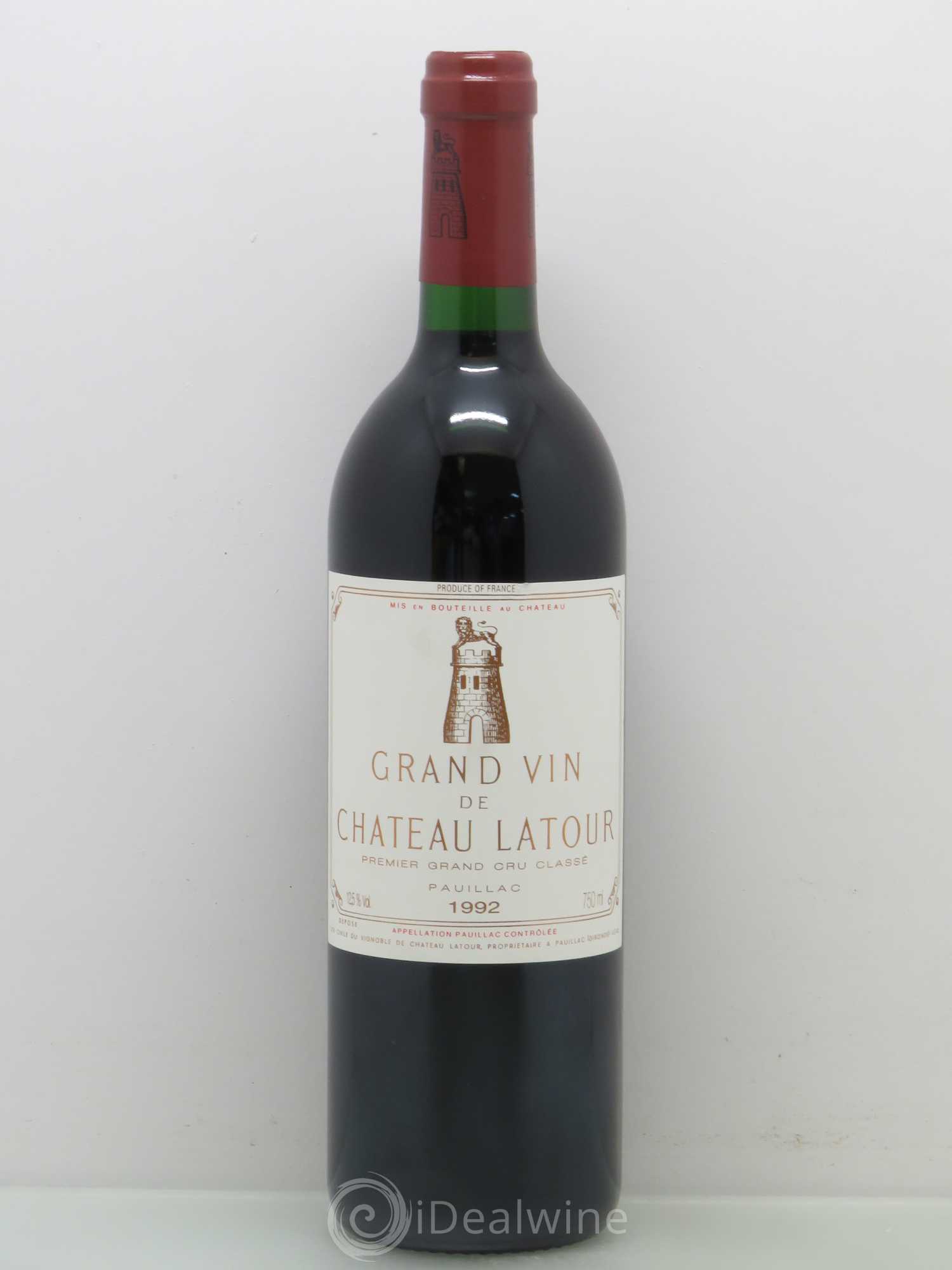 Château Latour 1er Grand Cru Classé 1992 - Lot de 1 bouteille - 0