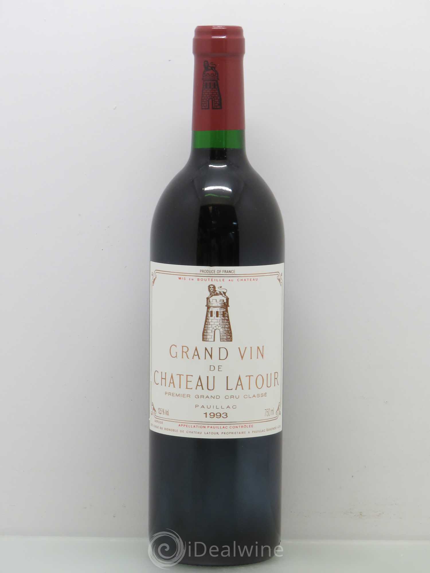 Château Latour 1er Grand Cru Classé 1993 - Lot de 1 bouteille - 0