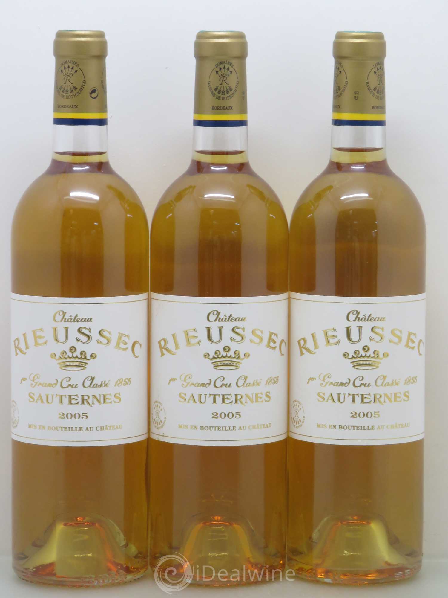 Château Rieussec 1er Grand Cru Classé 2005 - Lotto di 3 bottiglie - 0