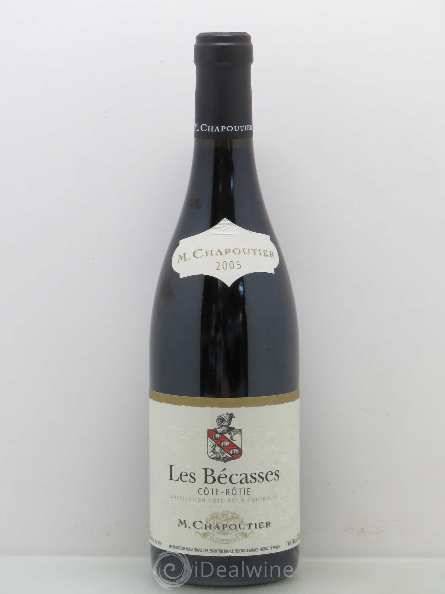 Côte-Rôtie Les Bécasses Chapoutier 2005 - Lot de 1 bouteille - 0