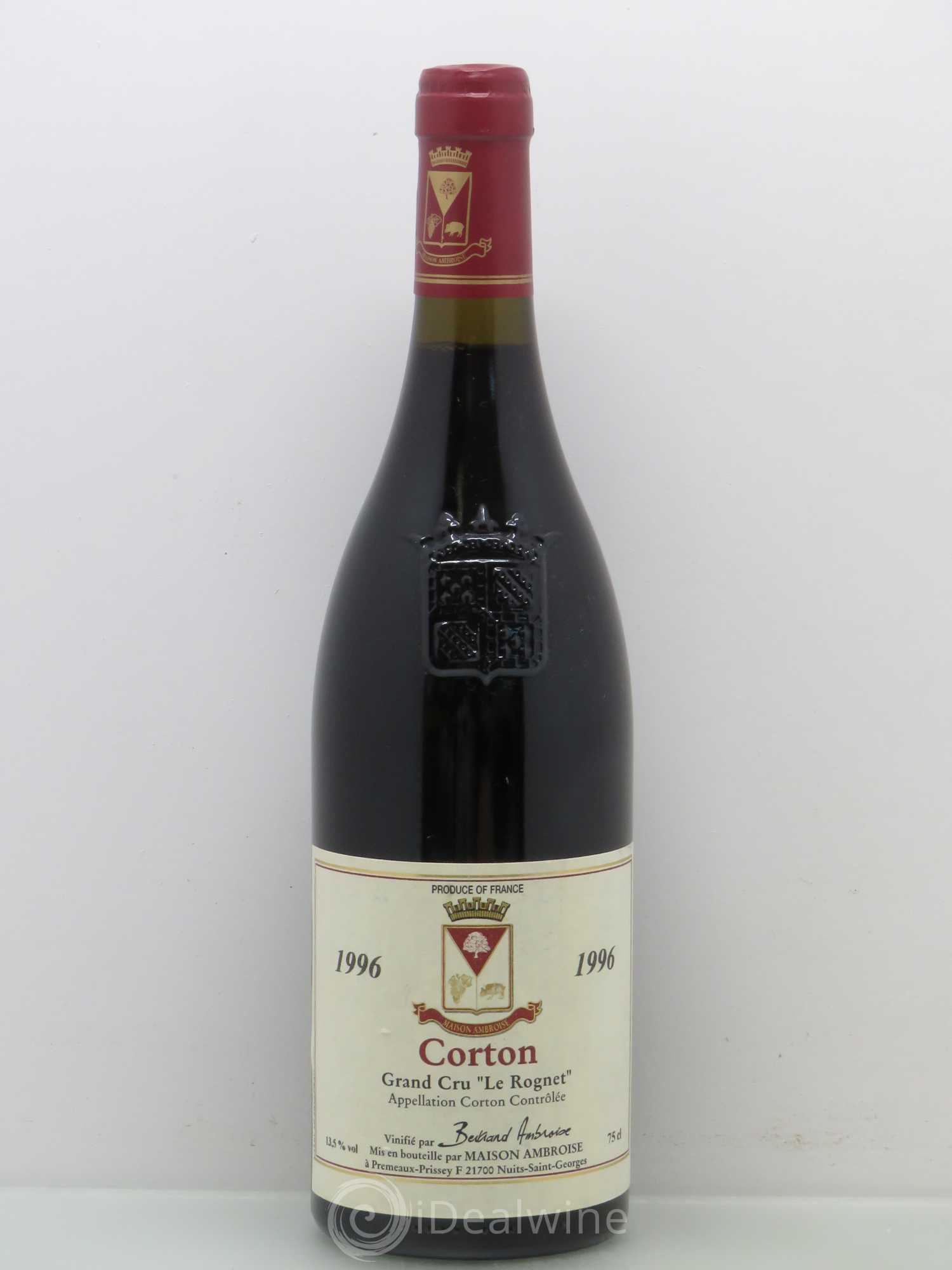 Corton Grand Cru Le Rognet - Bernard Ambroise 1996 - Lot de 1 bouteille - 0