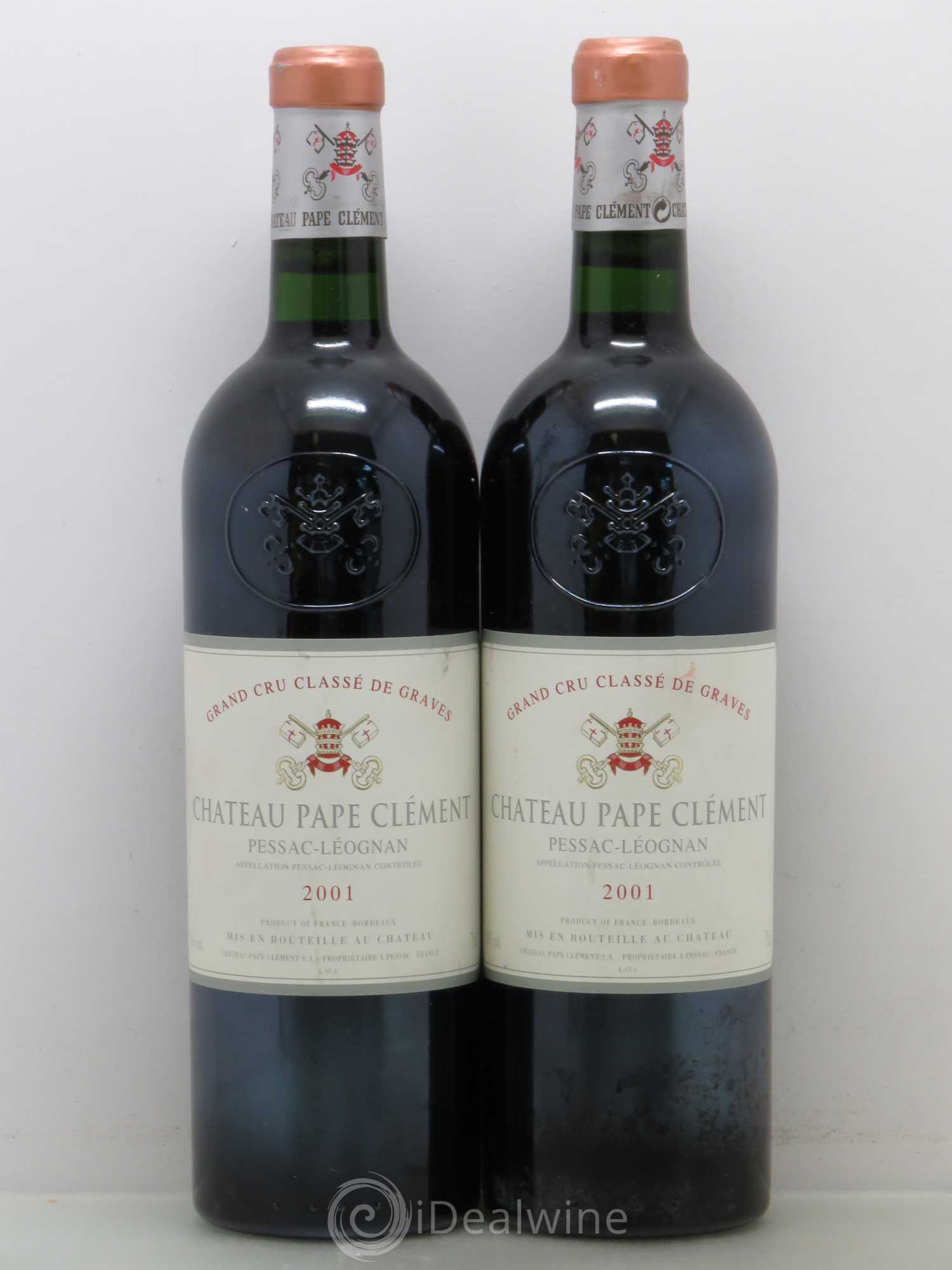 Château Pape Clément Cru Classé de Graves 2001 - Lot de 2 bouteilles - 0