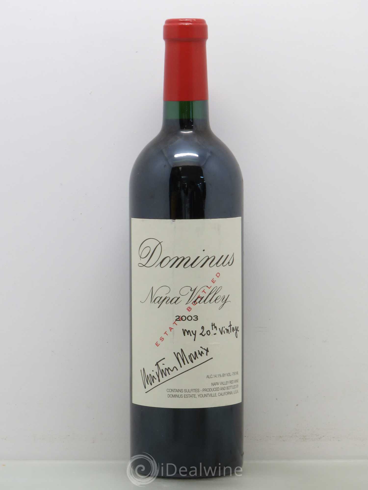 Napa Valley Dominus Christian Moueix 2003 - Lot de 1 bouteille - 0