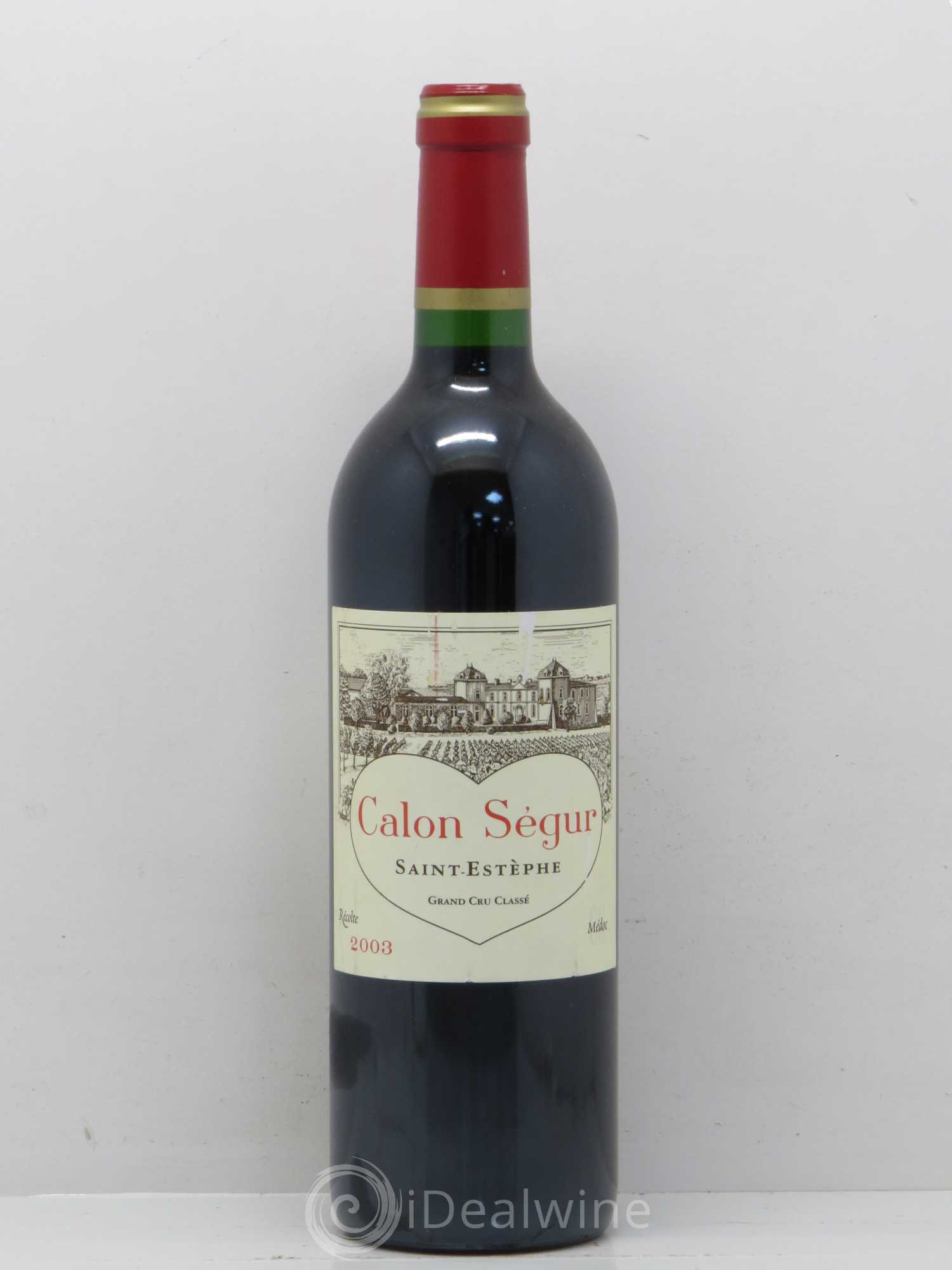 Château Calon Ségur 3ème Grand Cru Classé 2003 - Lot de 1 bouteille - 0