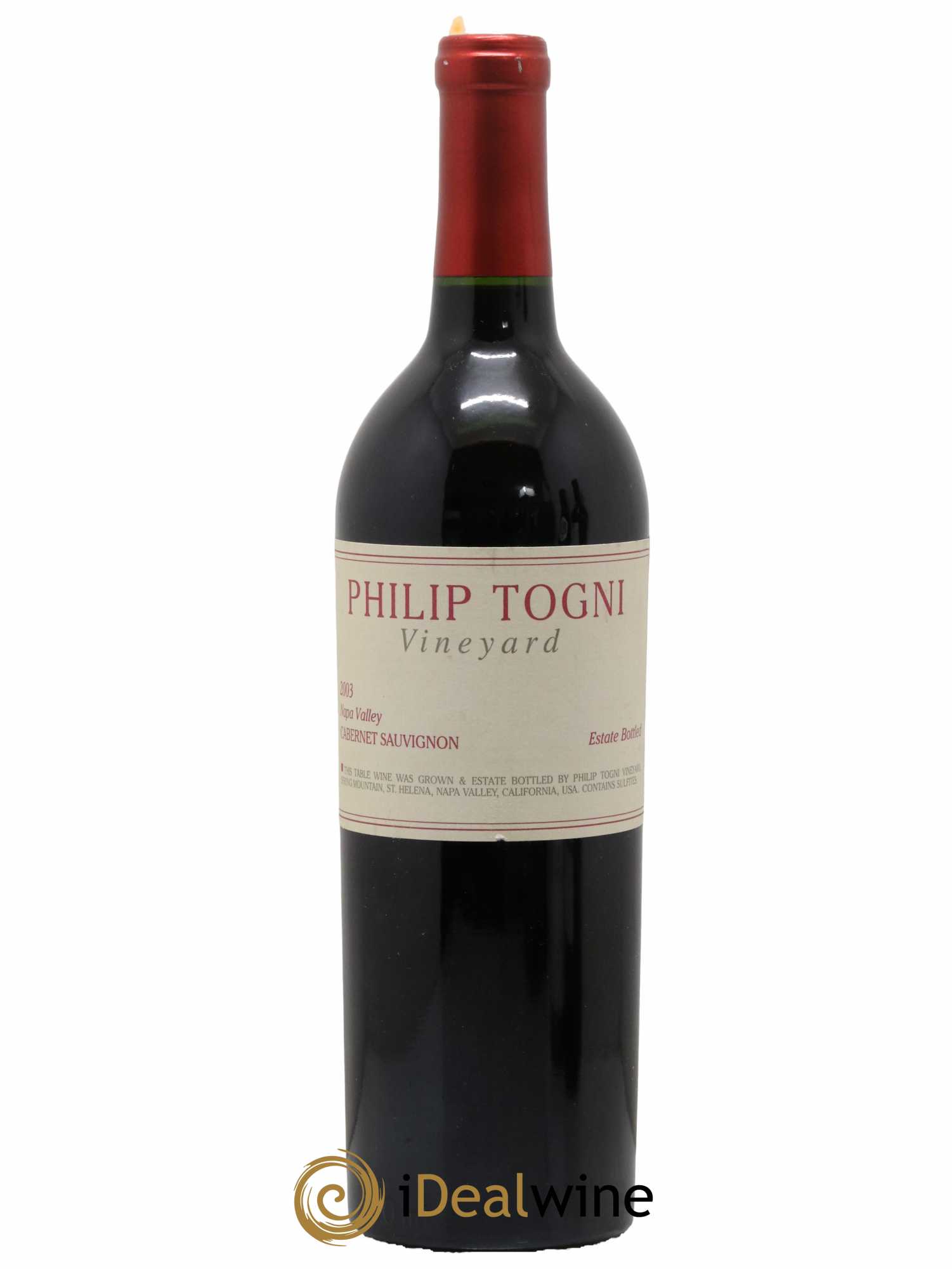 Napa Valley Philip Togni Cabernet Sauvignon 2003 - Lot de 1 bouteille - 0