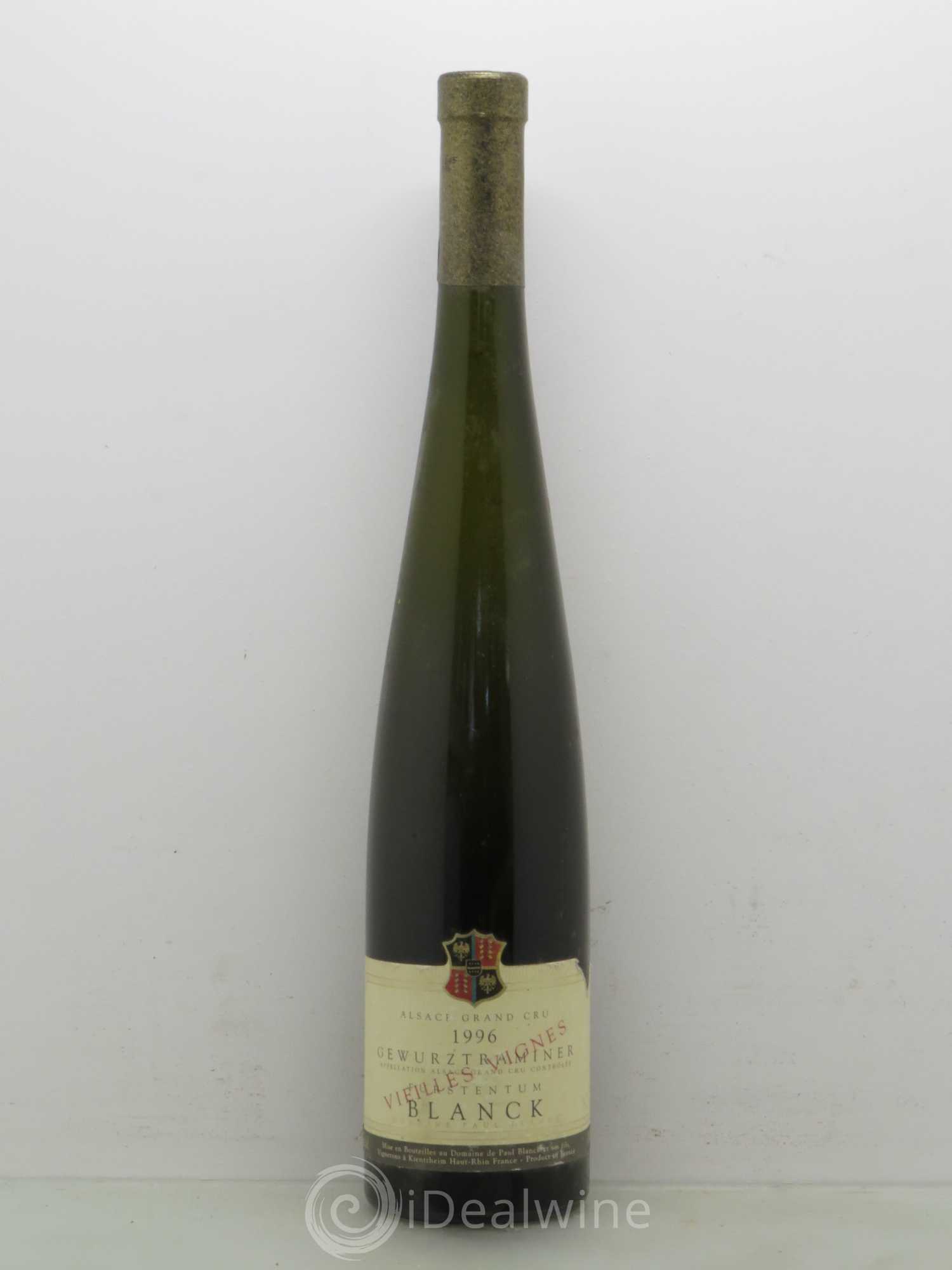 Gewurztraminer Grand Cru Furstentum vieilles vignes - Blanck (sans prix de réserve) 1996 - Posten von 1 Flasche - 0