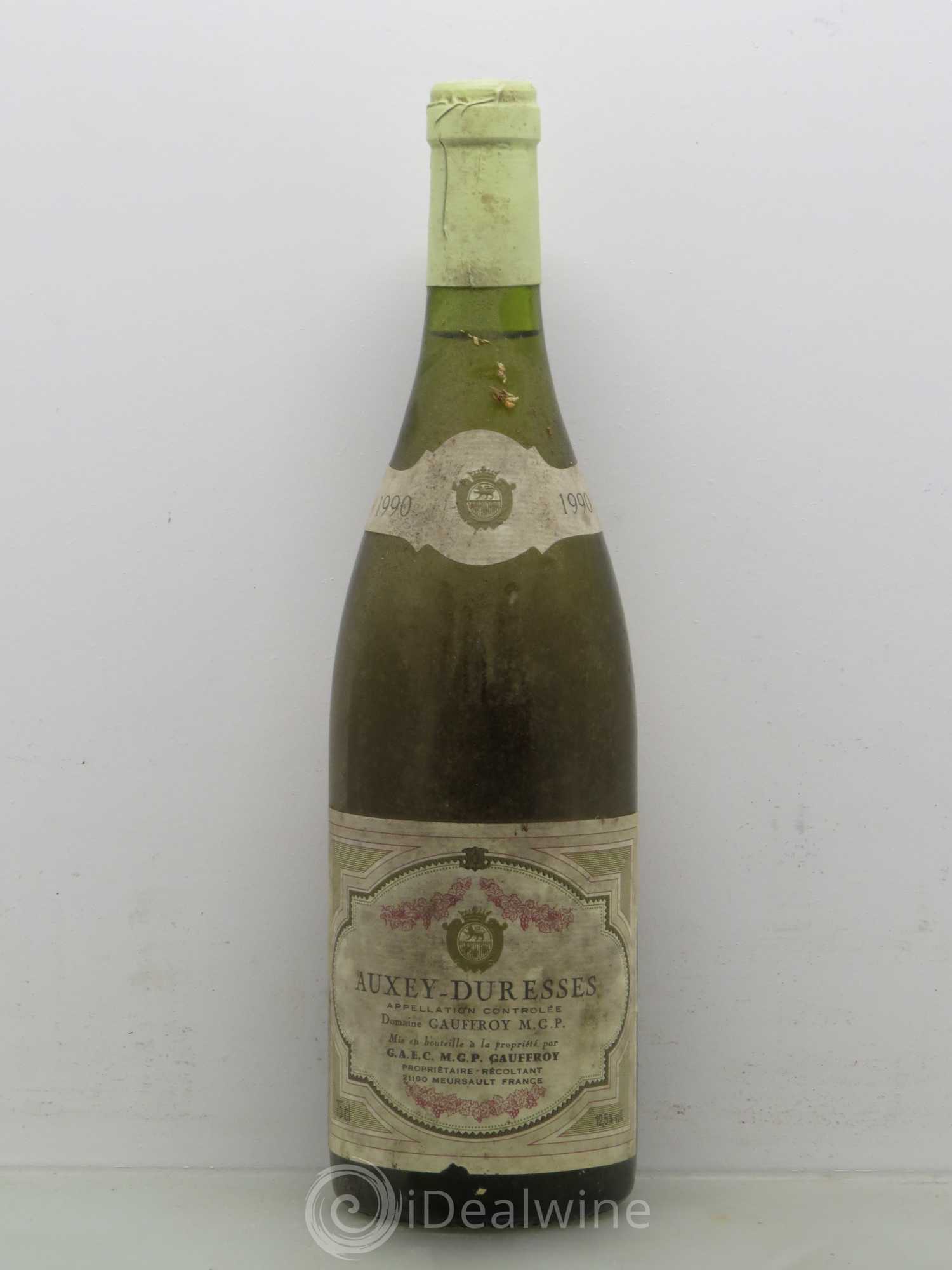 Auxey-Duresses Domaine Gauffroy (sans prix de réserve) 1990 - Posten von 1 Flasche - 0