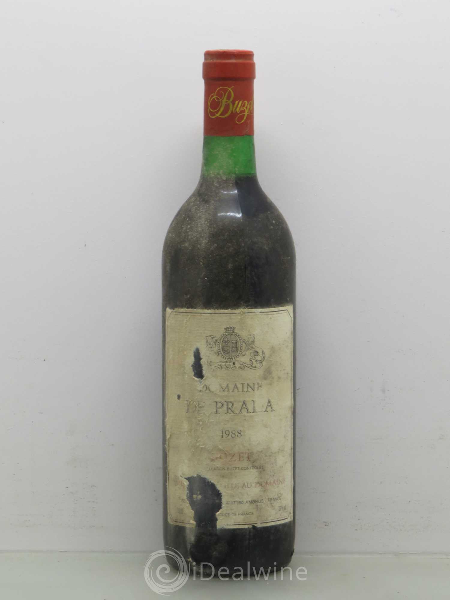 Buzet Domaine de Prada (sans prix de réserve) 1988 - Posten von 1 Flasche - 0