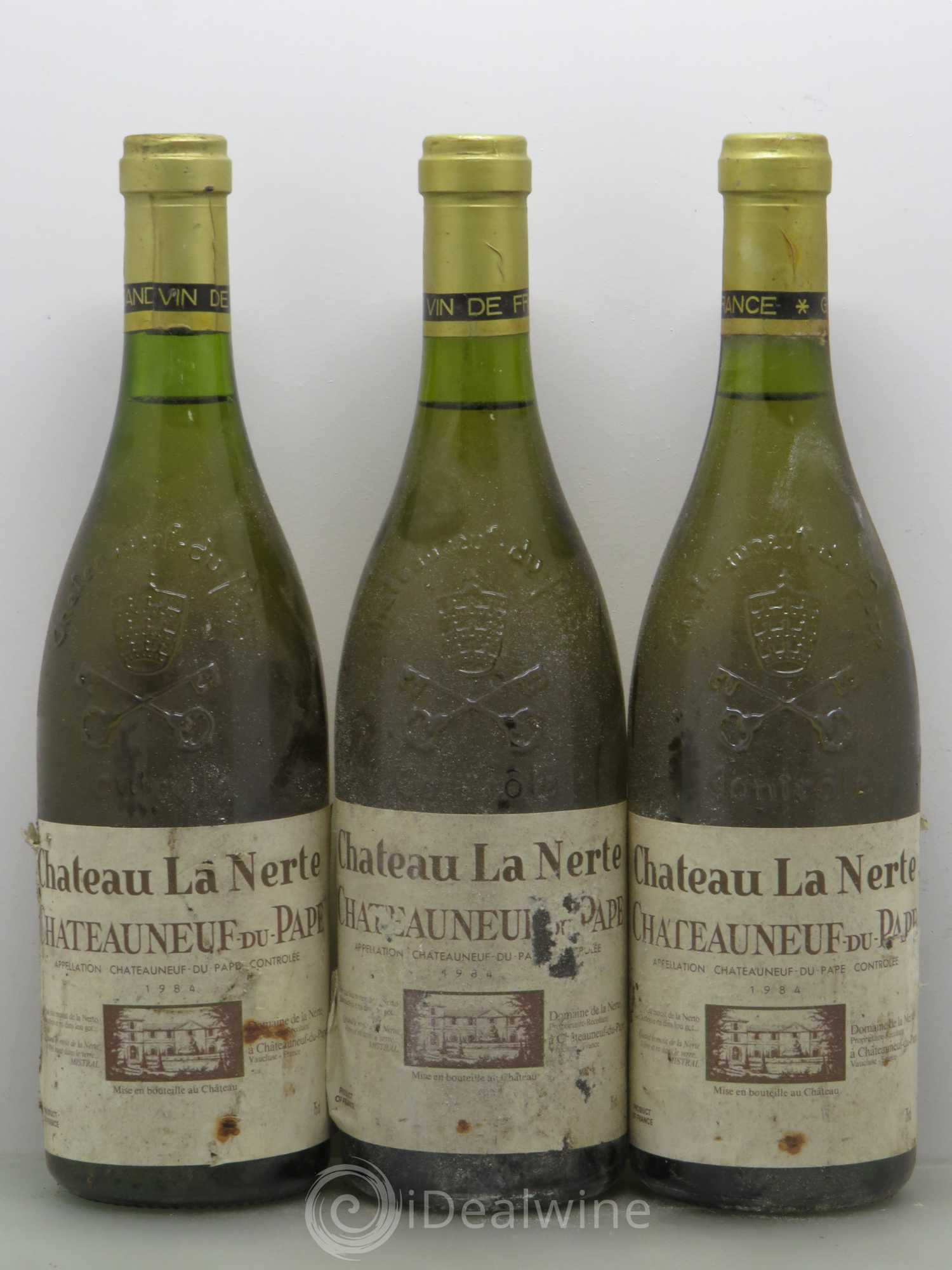 Châteauneuf-du-Pape Château La Nerte 1984 - Posten von 3 Flaschen - 0