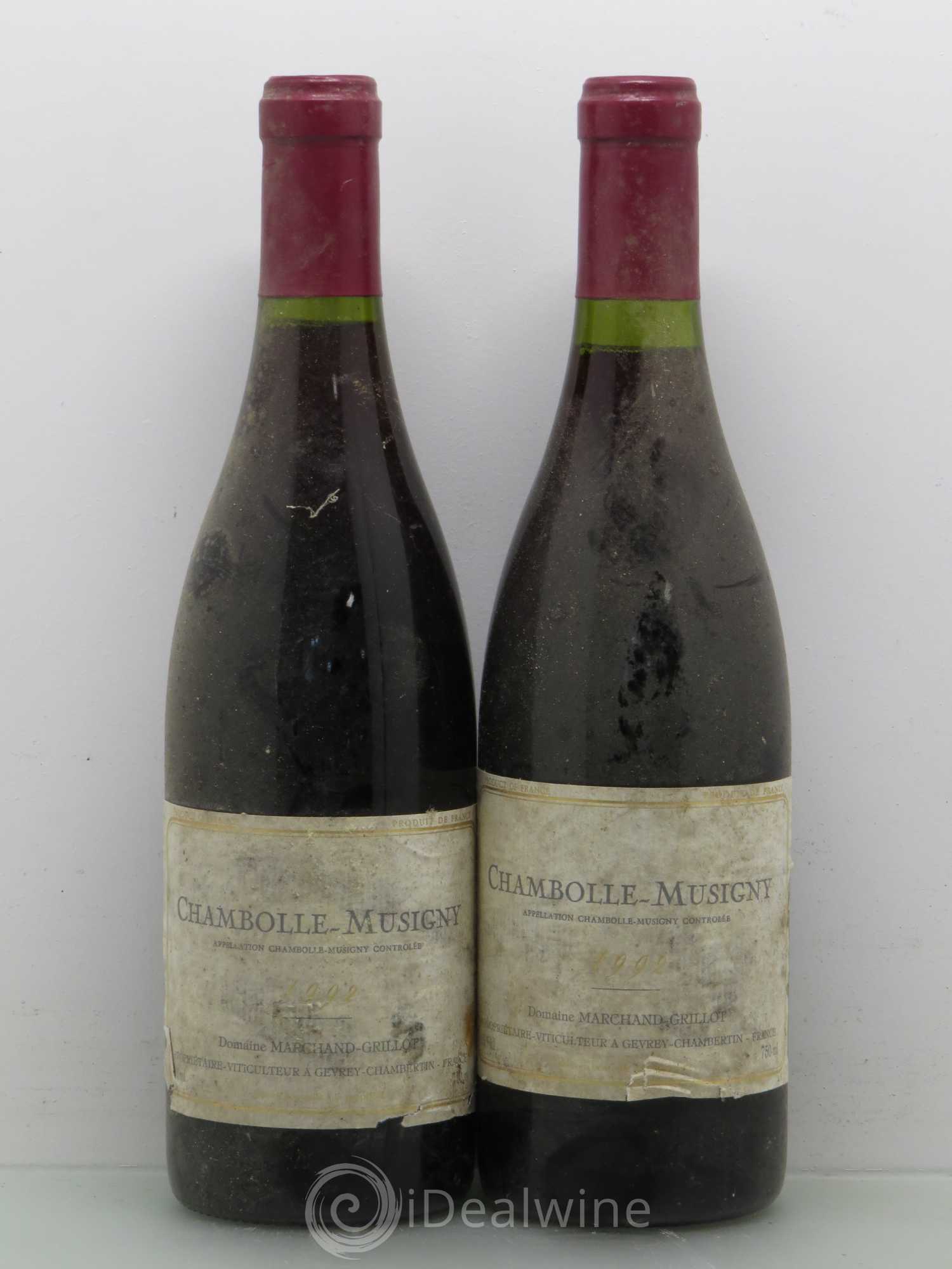 Chambolle-Musigny Marchand Grillot 1992 - Lot de 2 bouteilles - 0