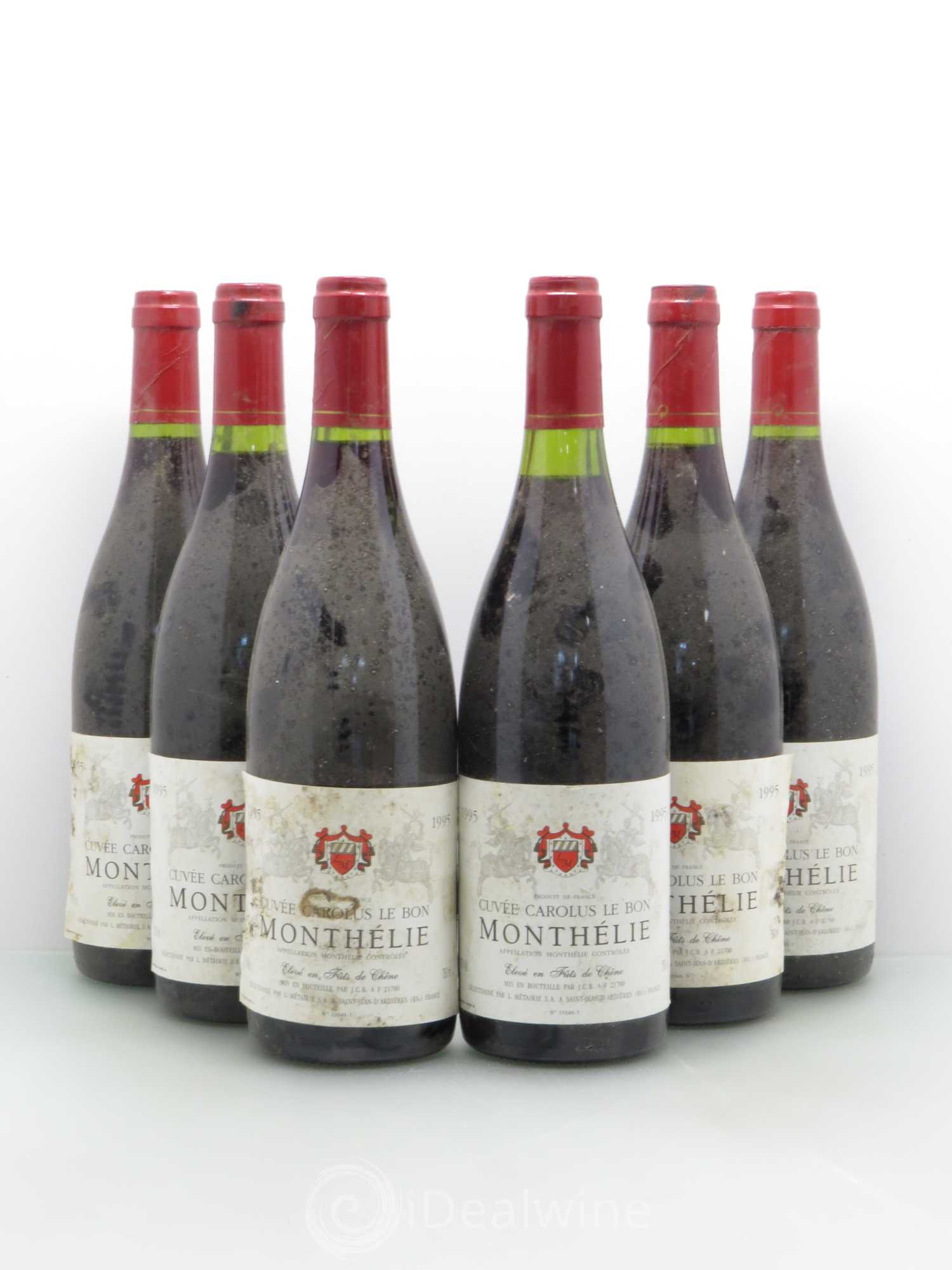 Monthélie Cuvée Carolus Le Bon - Metairie SA 1995 - Posten von 6 Flaschen - 0