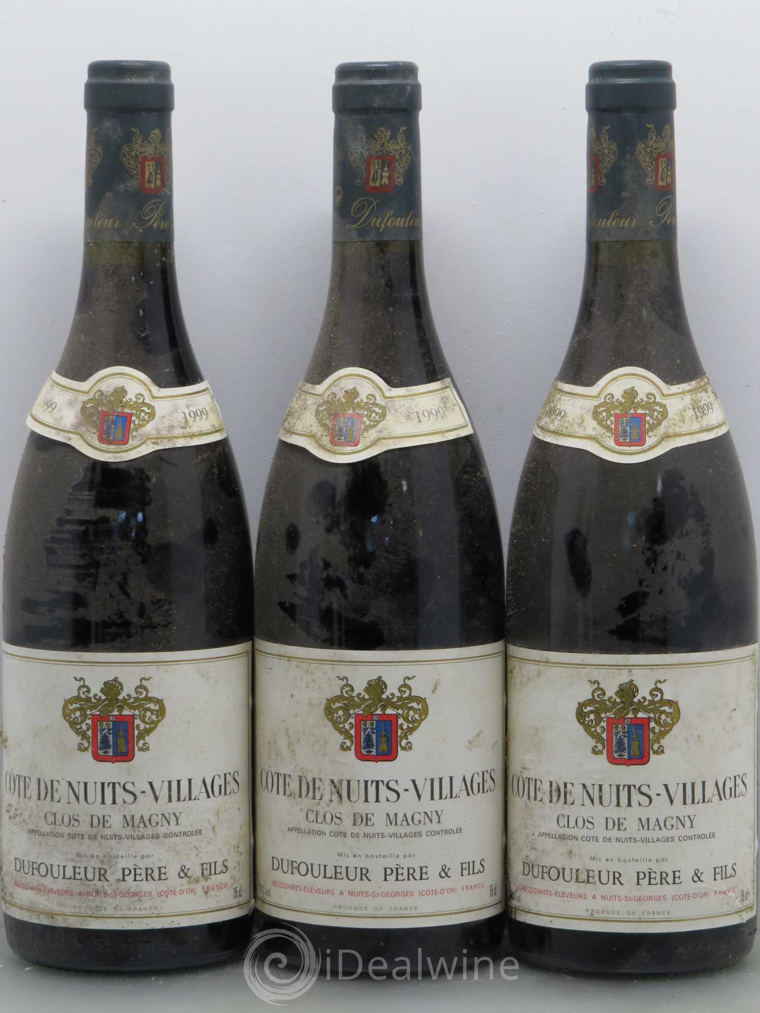 Côte de Nuits-Villages Clos de Magny Dufouleur 1999 - Posten von 5 Flaschen - 1