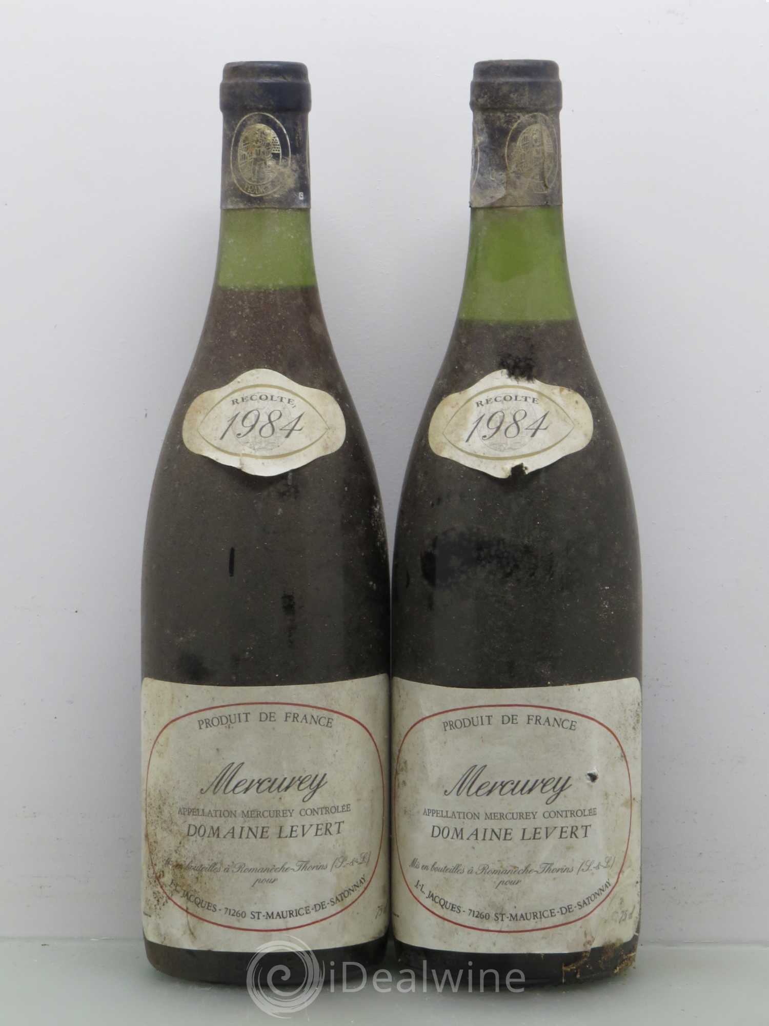 Mercurey Domaine Levert (sans prix de réserve) 1984 - Posten von 2 Flaschen - 0
