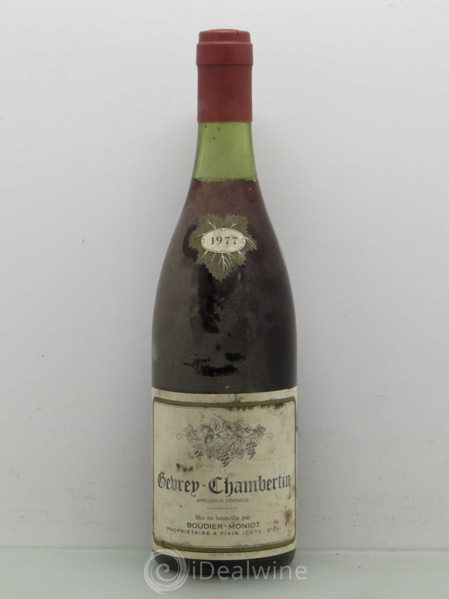 Gevrey-Chambertin Boudier Moniot 1977 - Lot de 1 bouteille - 0