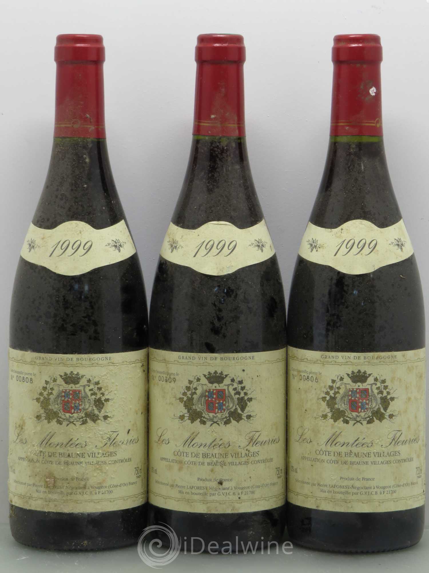 Côte de Beaune-Villages Les Montées Fleuries - P. Laforest 1999 - Posten von 6 Flaschen - 2