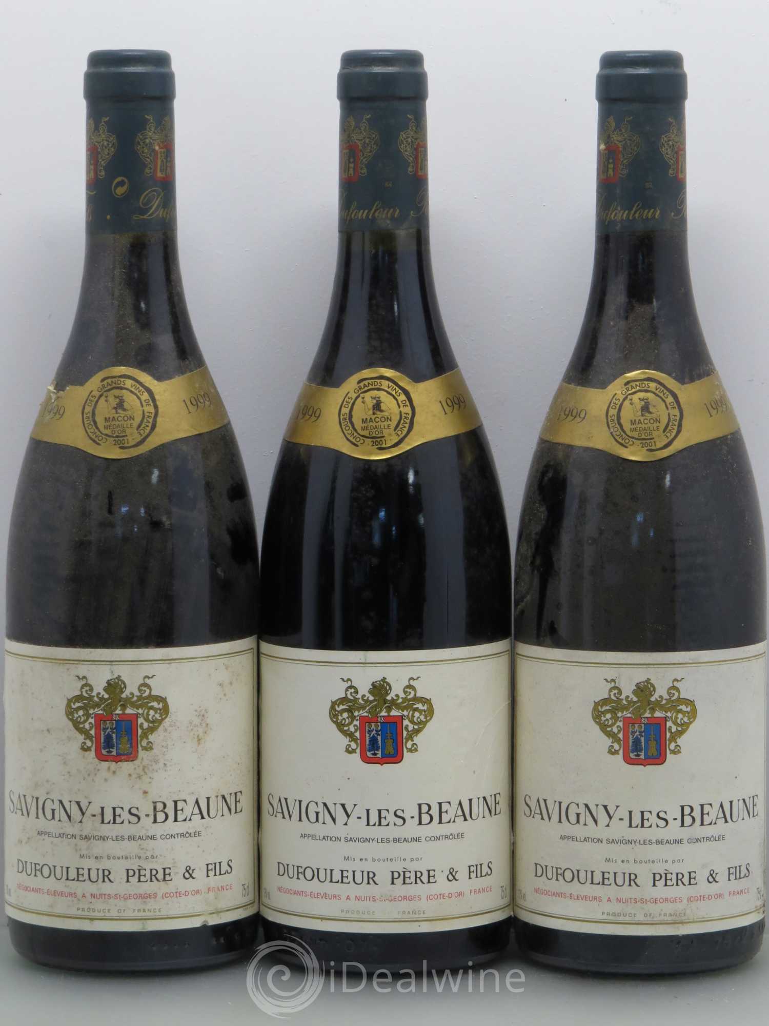 Savigny-lès-Beaune Dufouleur (sans prix de réserve) 1999 - Lot de 5 bouteilles - 1