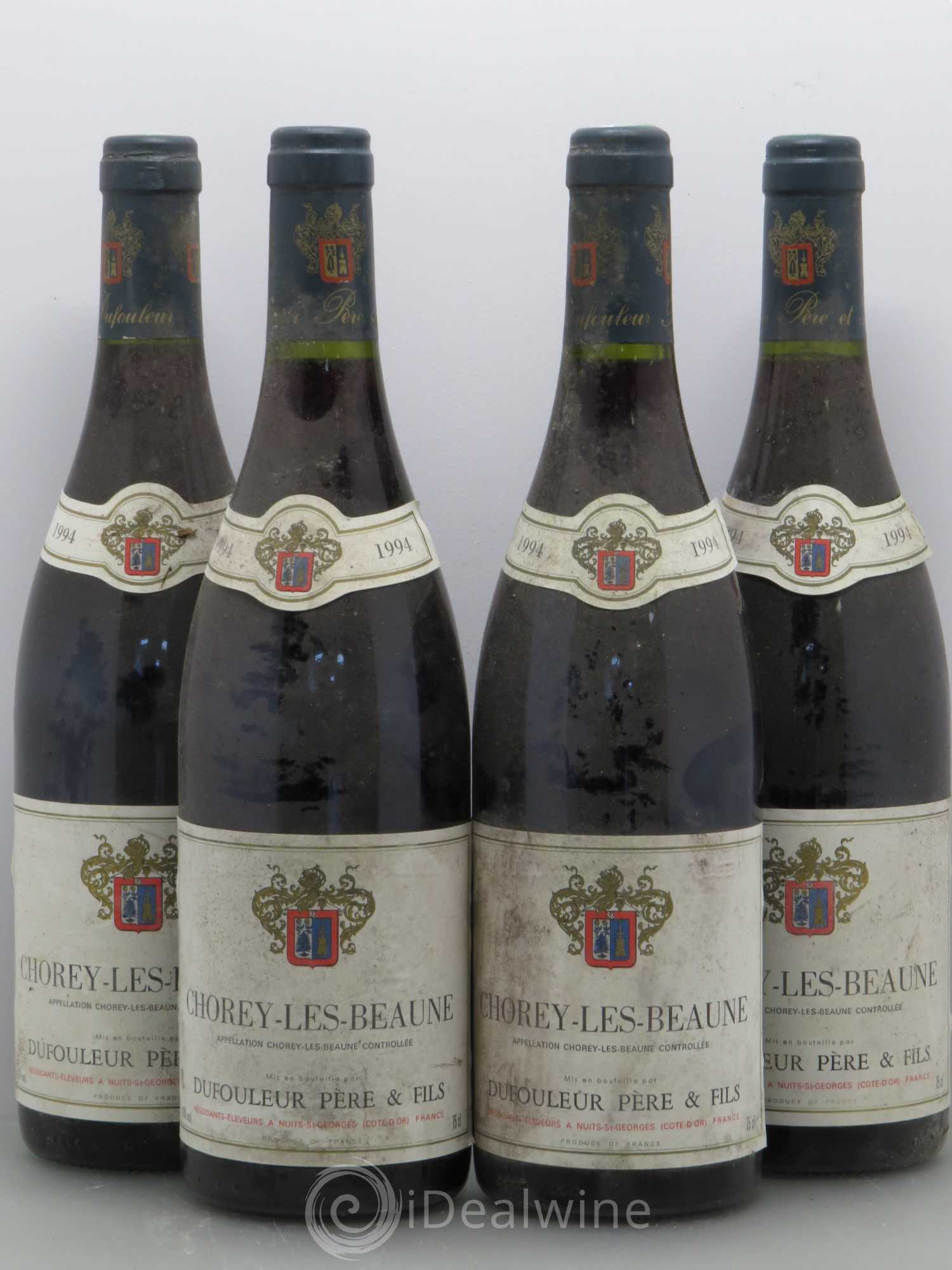Chorey-lès-Beaune Dufouleur Pere Et Fils 1994 - Lot de 4 bouteilles - 0