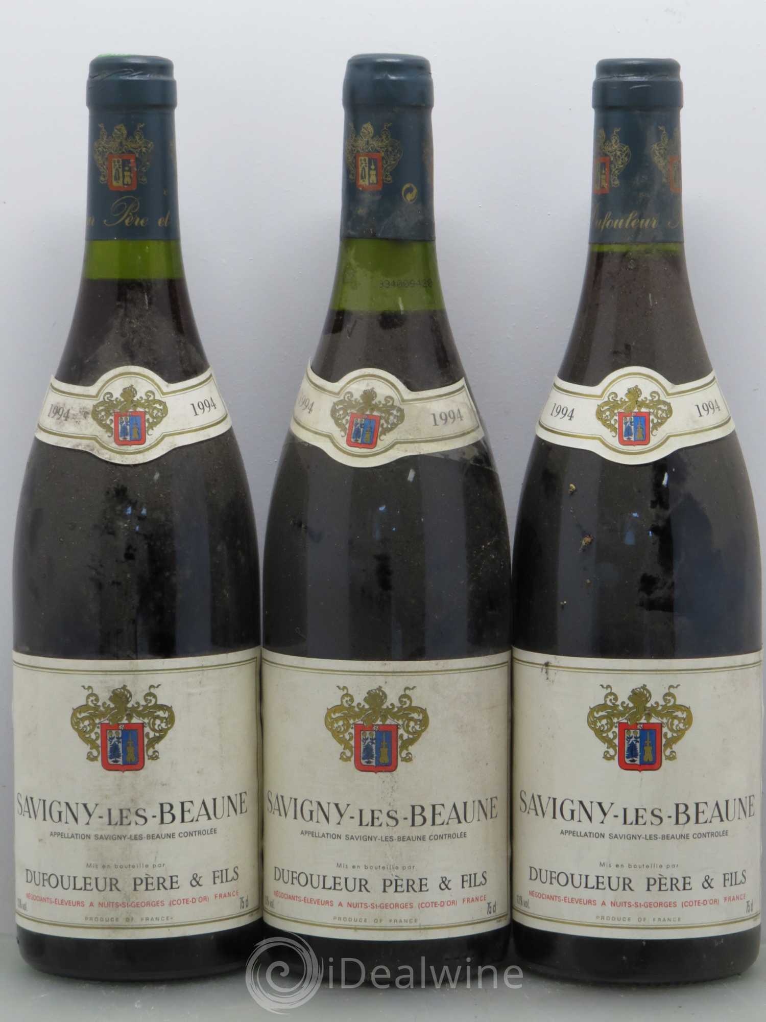 Savigny-lès-Beaune Dufouleur 1994 - Lot de 3 bouteilles - 0