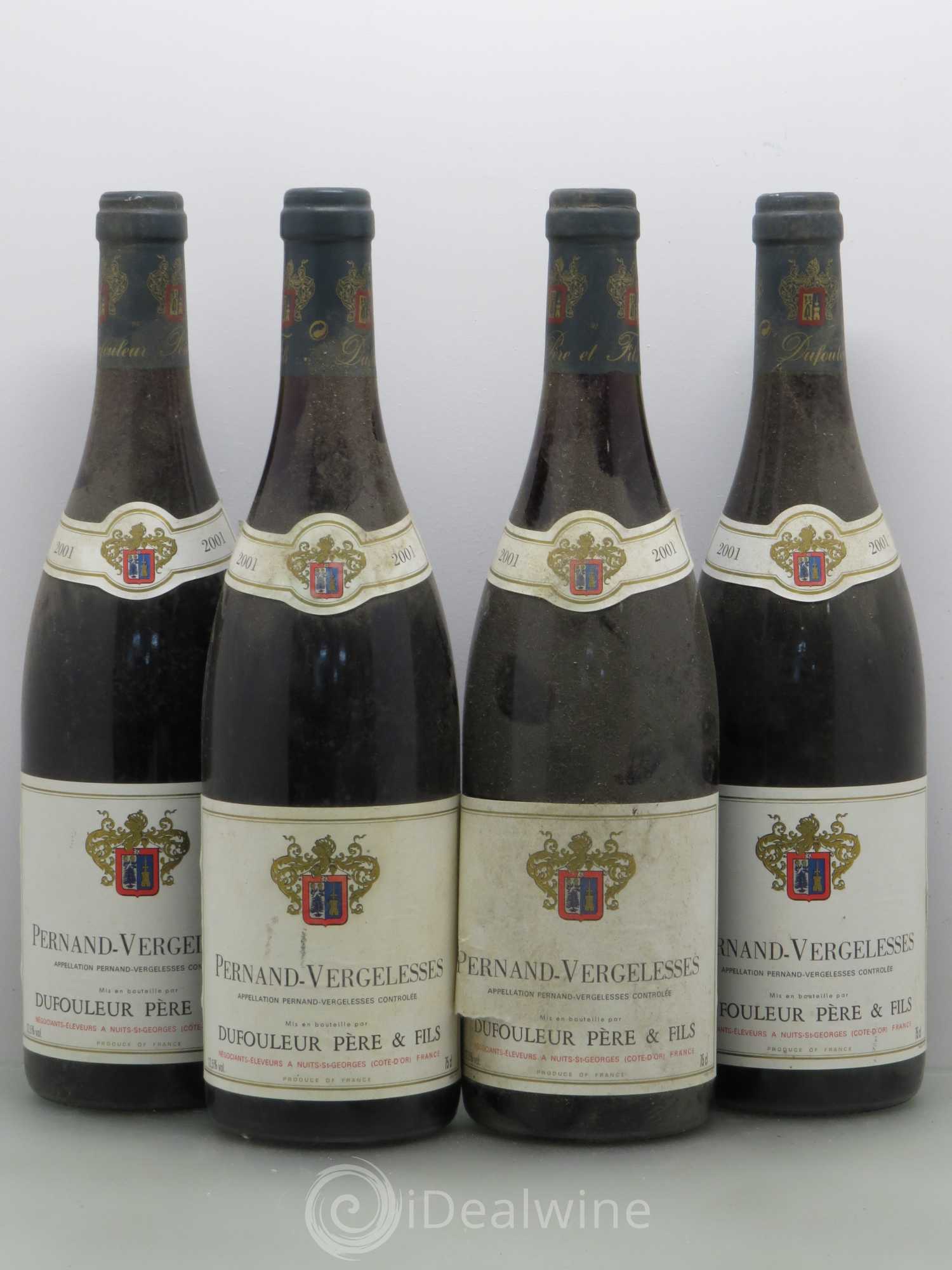 Pernand-Vergelesses Dufouleur 2001 - Lot de 4 bouteilles - 0