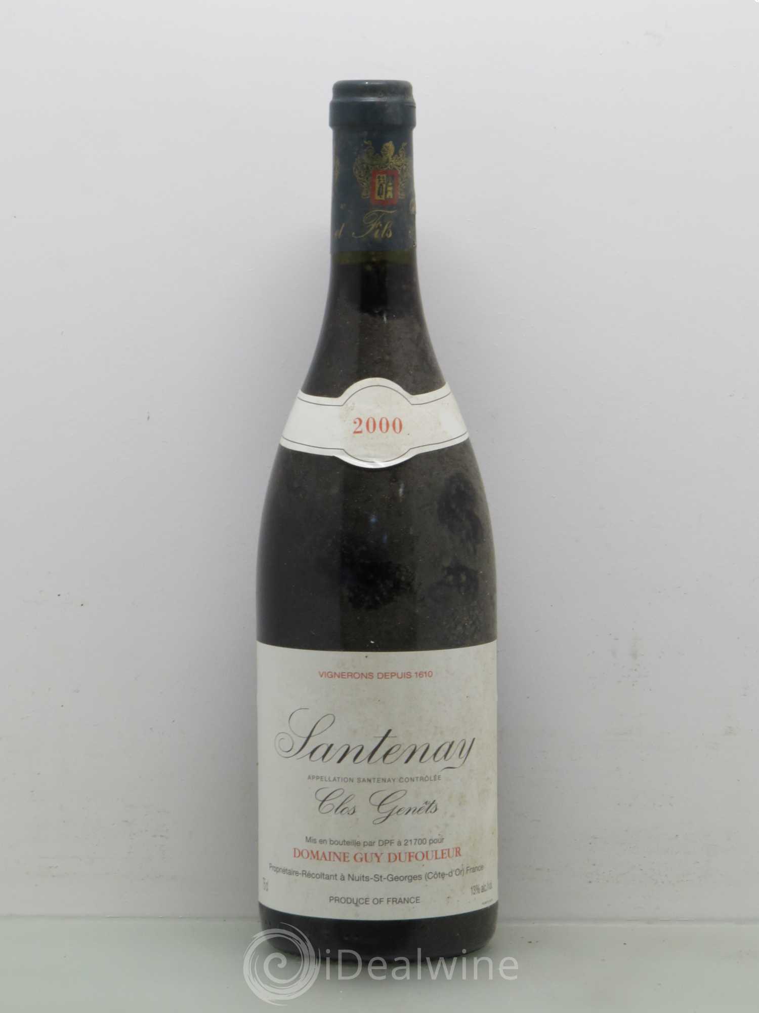Santenay Clos Genets Guy - Dufouleur 2000 - Posten von 1 Flasche - 0