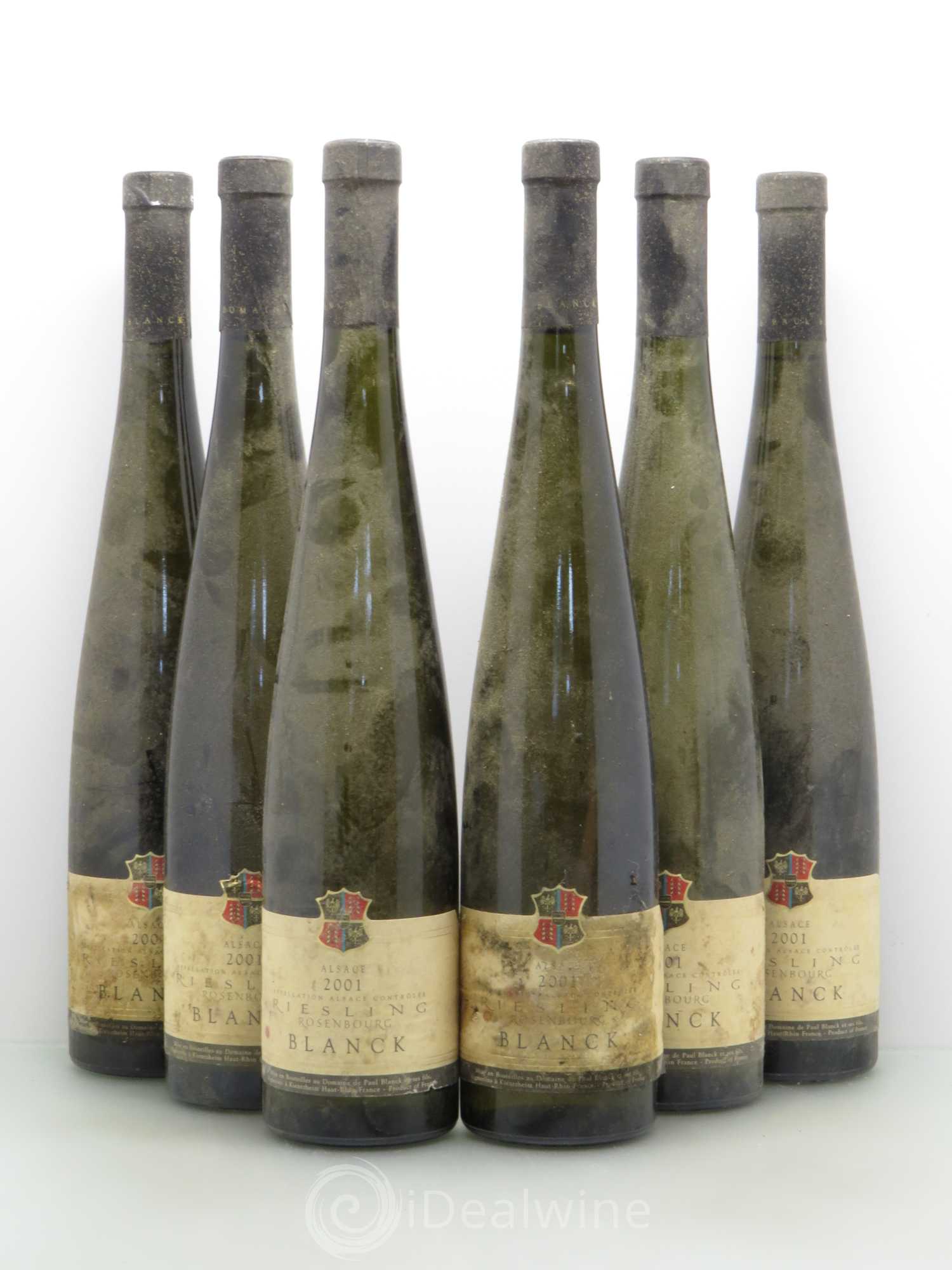 Riesling Rosenbourg - Blanck 2001 - Lotto di 6 bottiglie - 0