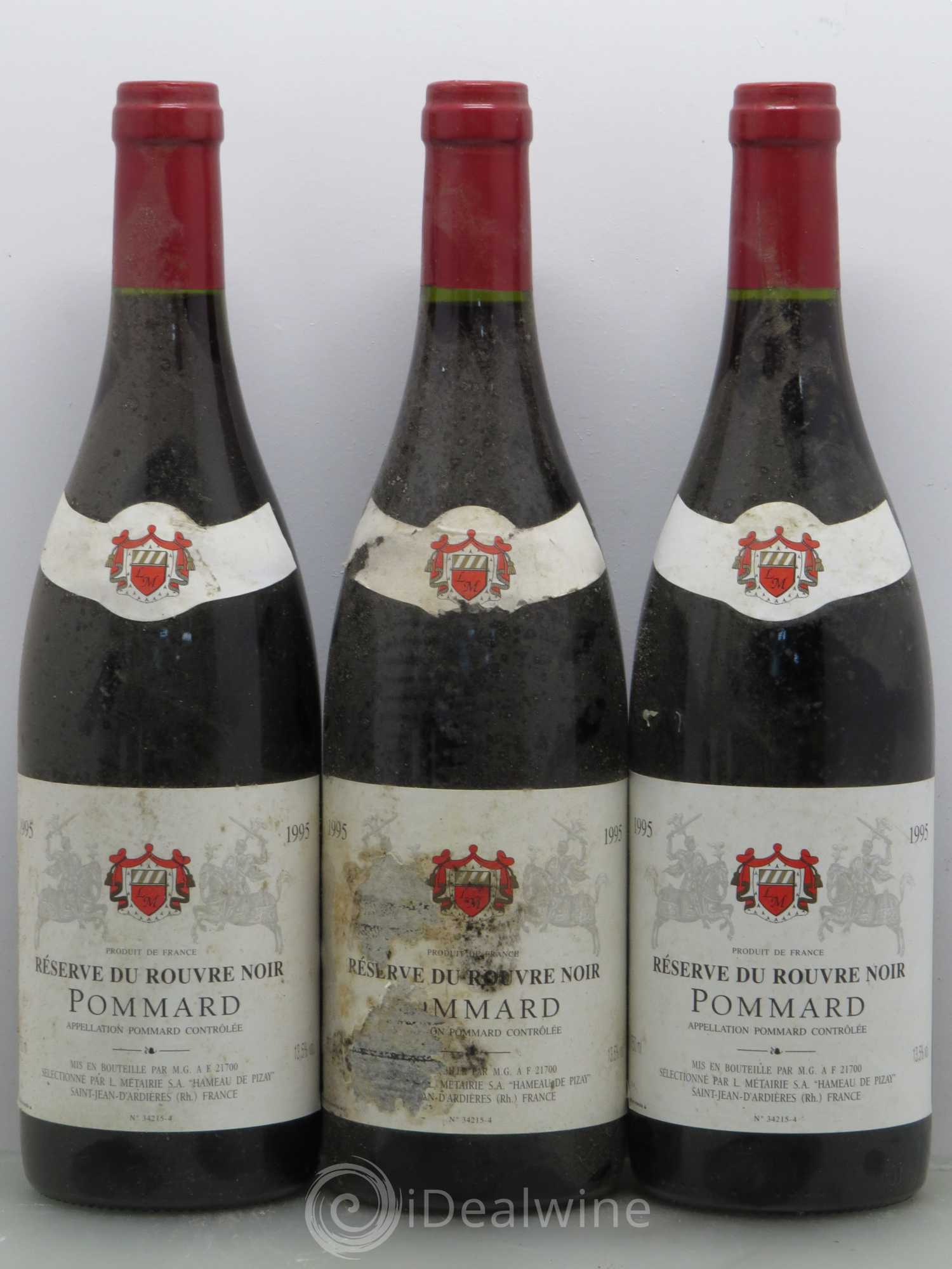 Pommard Reserve de Rouvre Noir 1995 - Posten von 5 Flaschen - 1