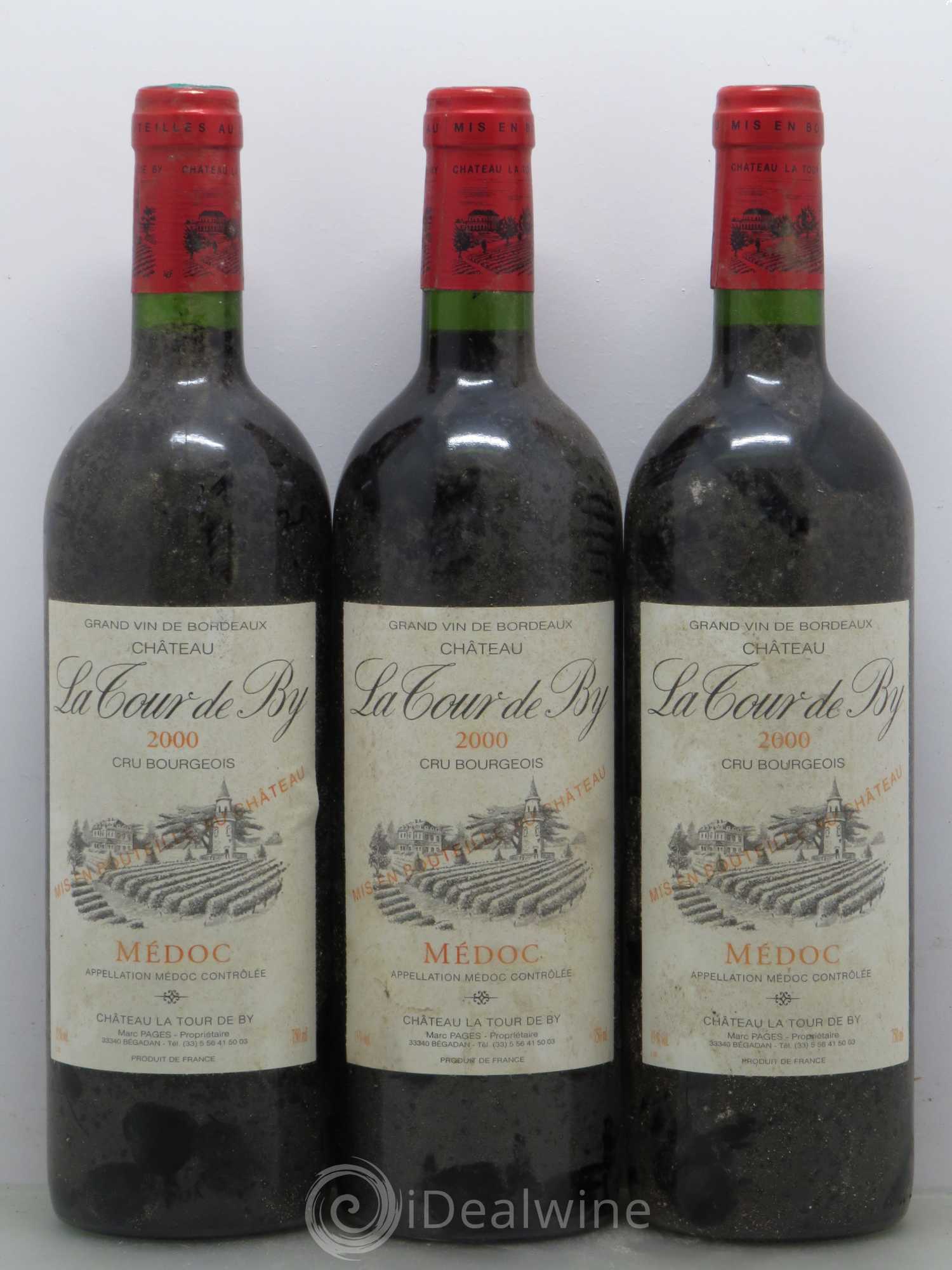 Château La Tour de By Cru Bourgeois 2000 - Lot de 12 bouteilles - 1
