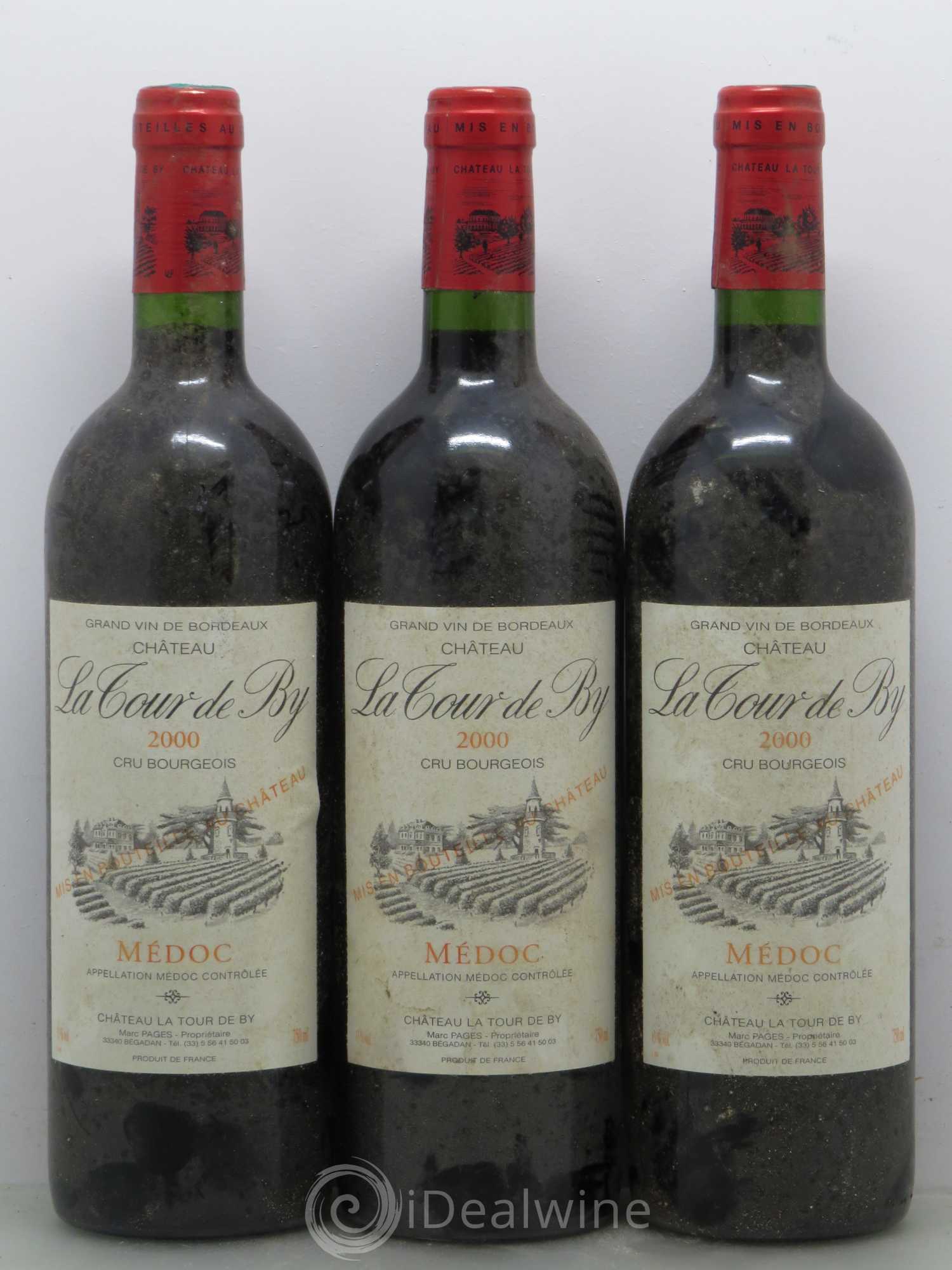 Château La Tour de By Cru Bourgeois 2000 - Lot de 12 bouteilles - 2