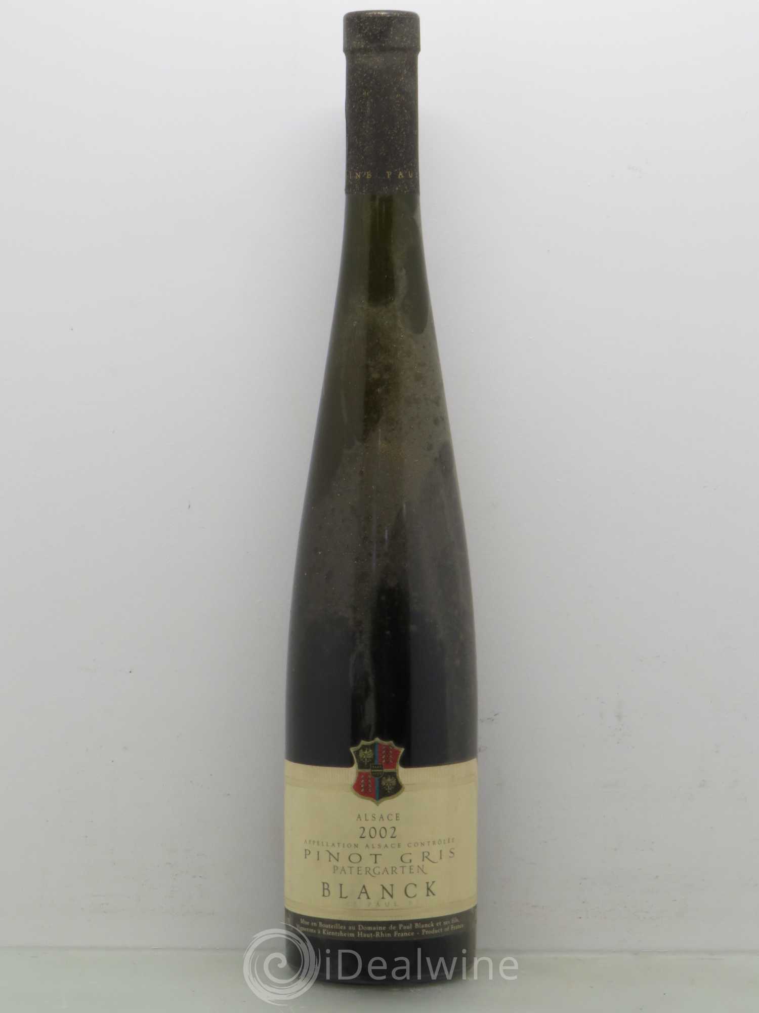 Pinot Gris Partergarten - Blanck (sans prix de réserve) 2002 - Posten von 1 Flasche - 0