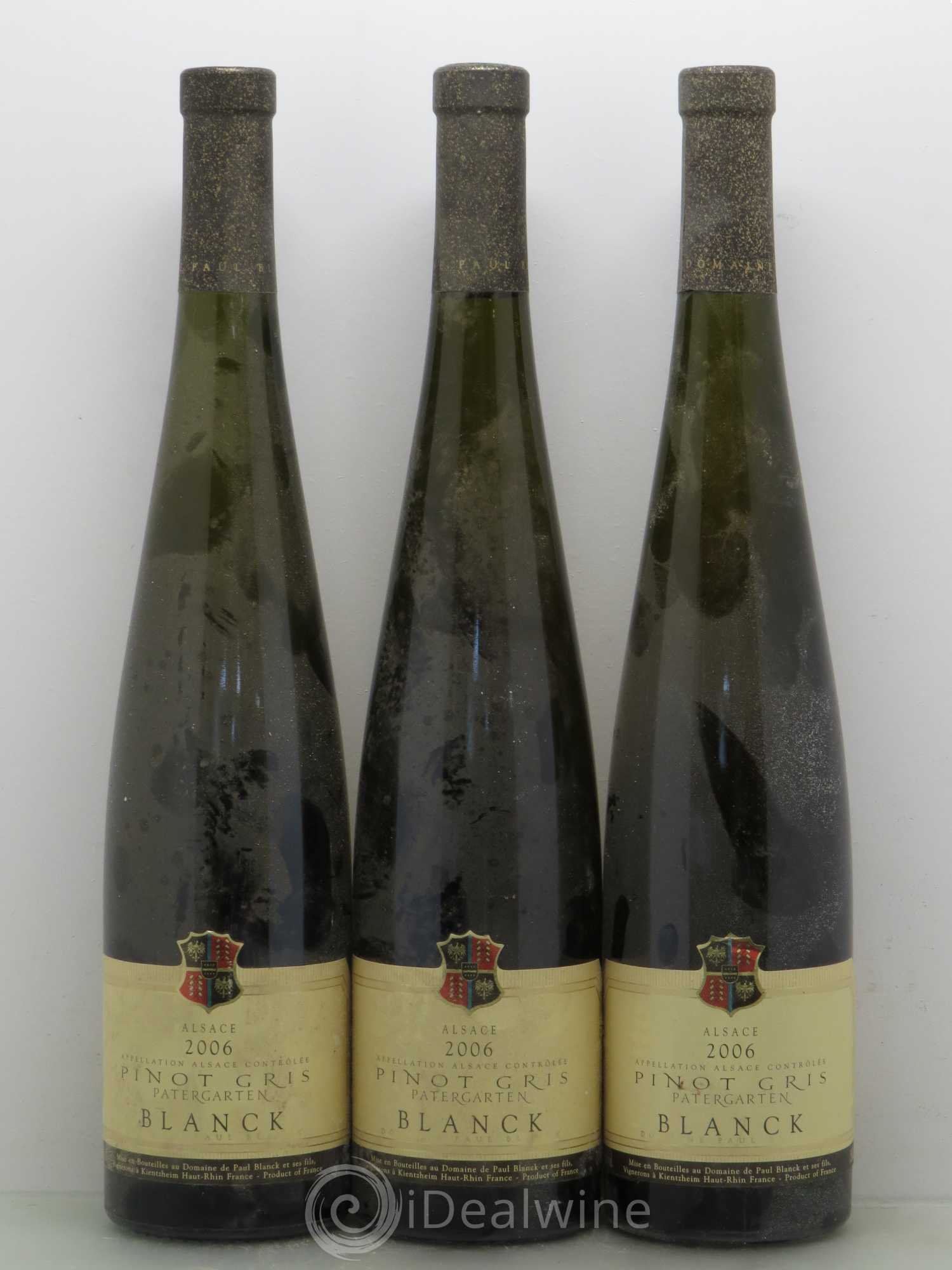 Pinot Gris Partergarten - Blanck (sans prix de réserve) 2006 - Posten von 6 Flaschen - 1