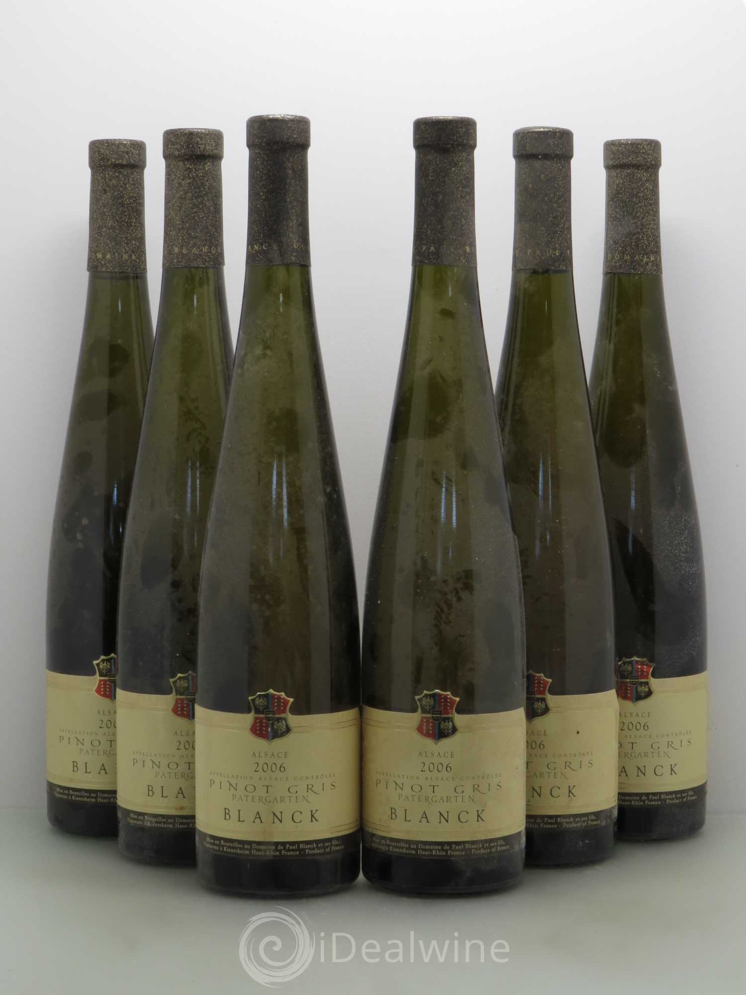 Pinot Gris Partergarten - Blanck (sans prix de réserve) 2006 - Posten von 6 Flaschen - 0