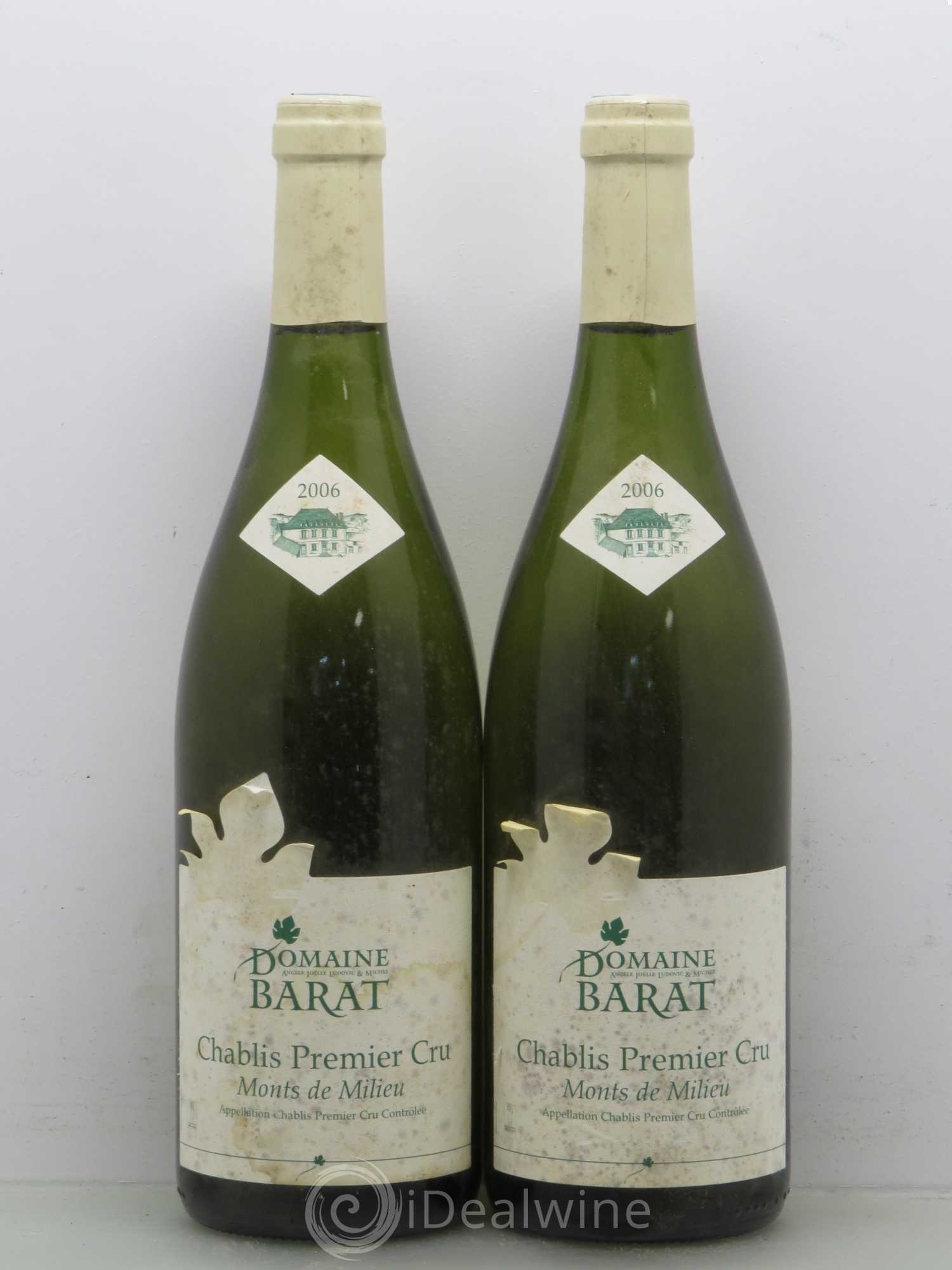 Chablis 1er Cru Mont de Milieu - Domaine Barat 2006 - Posten von 2 Flaschen - 0