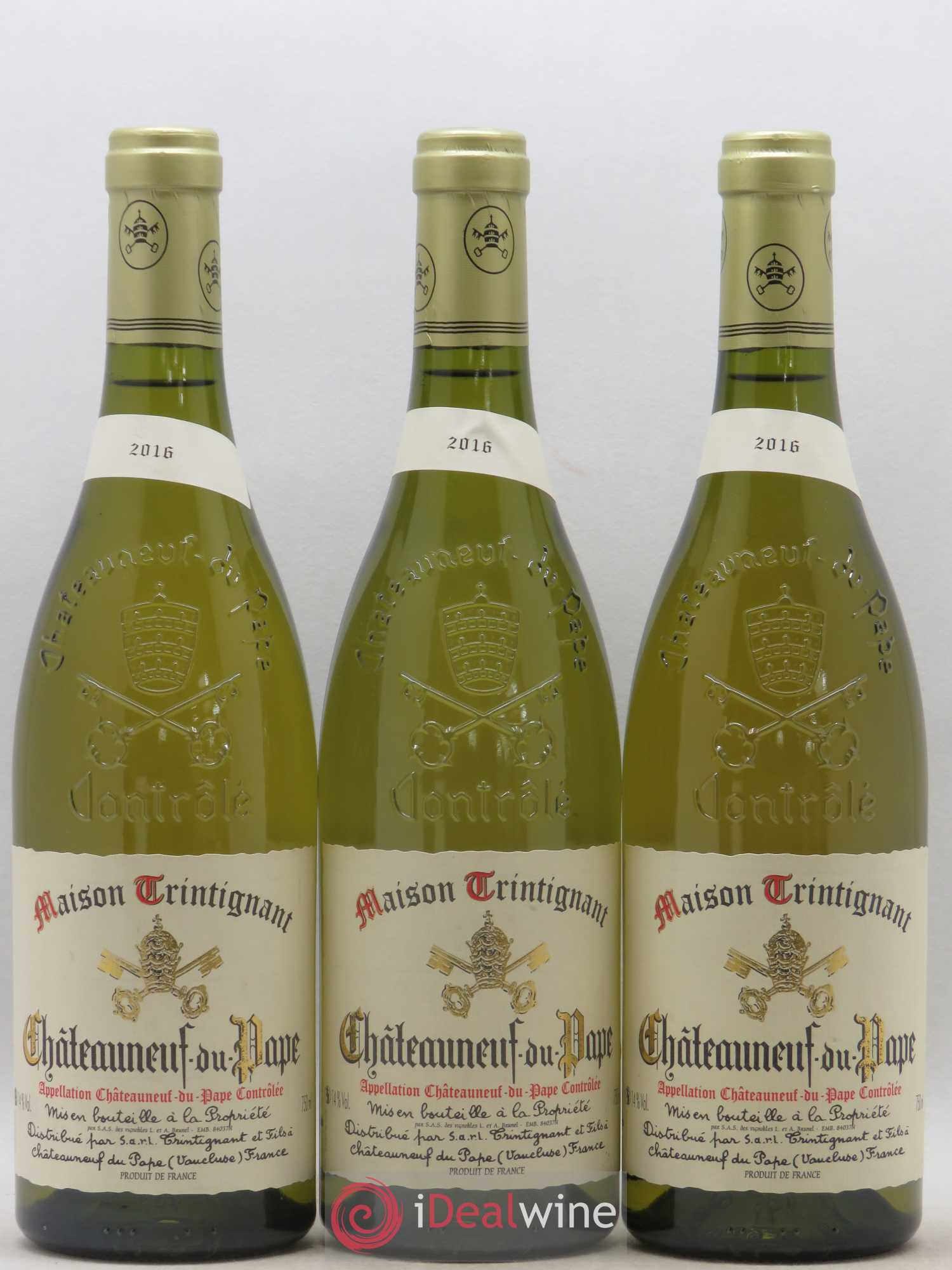 Châteauneuf-du-Pape Trintignant 2016 - Lot de 3 bouteilles - 0