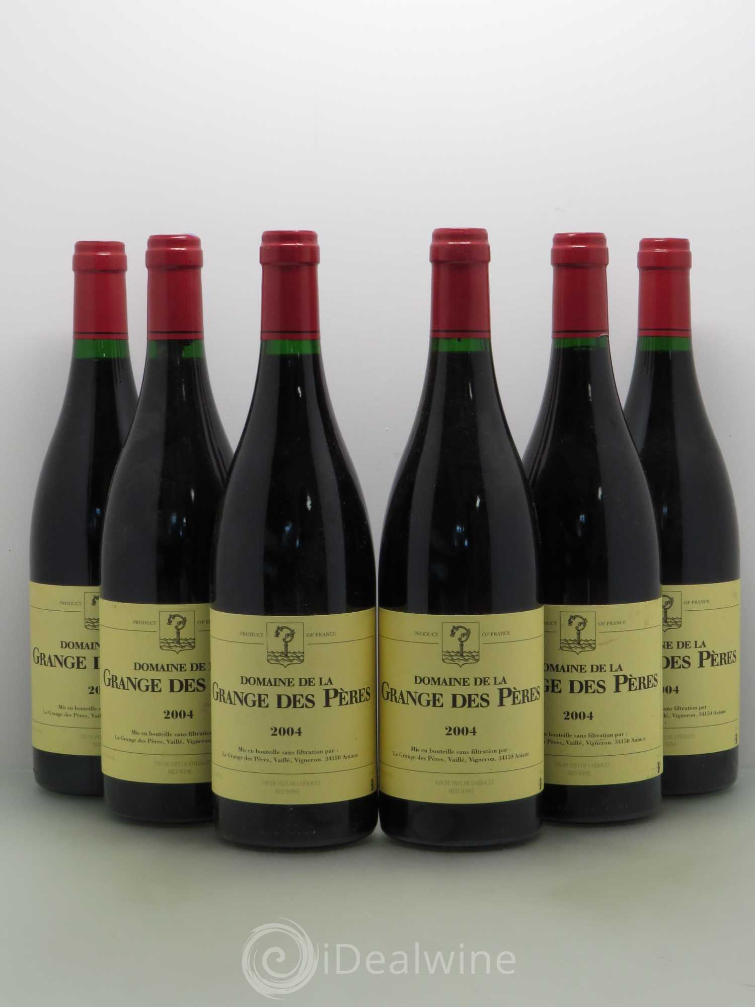Pays d'Hérault Grange des Pères Laurent Vaillé 2004 - Lot de 6 bouteilles - 0