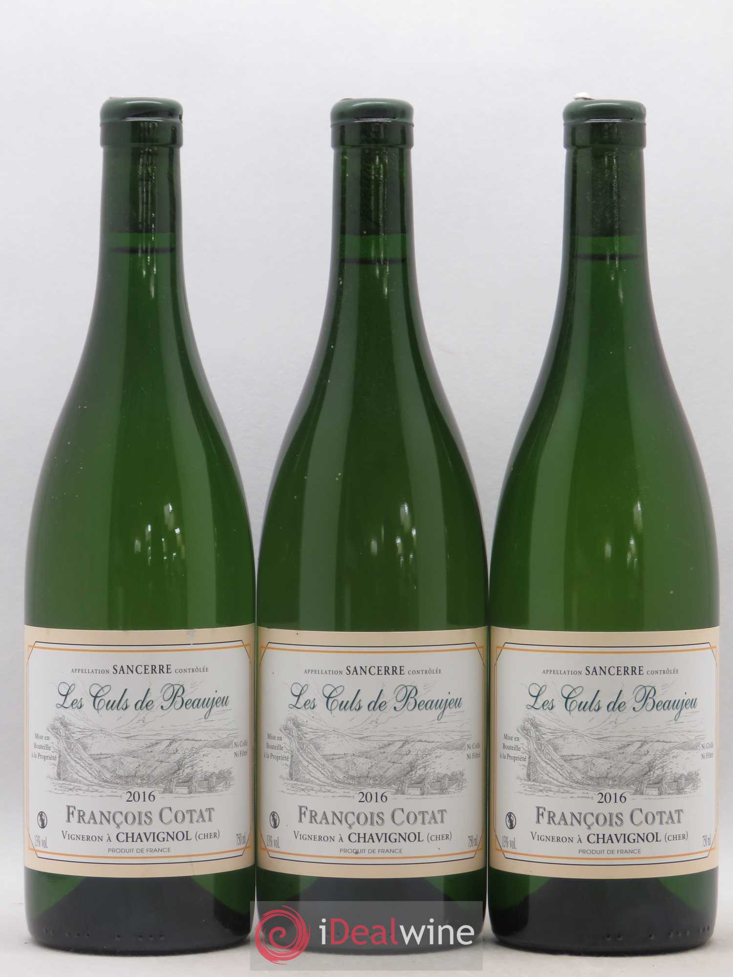 Sancerre Les Culs de Beaujeu François Cotat 2016 - Lot de 3 bouteilles - 0