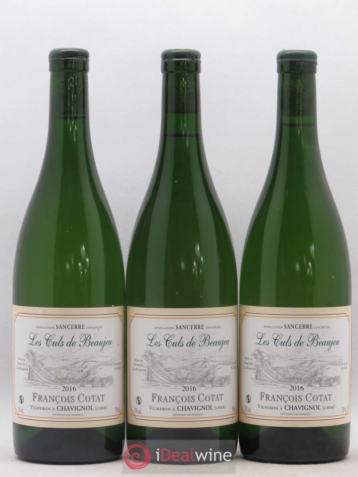 Sancerre Les Culs de Beaujeu François Cotat 2016 - Lot de 3 bouteilles - 0