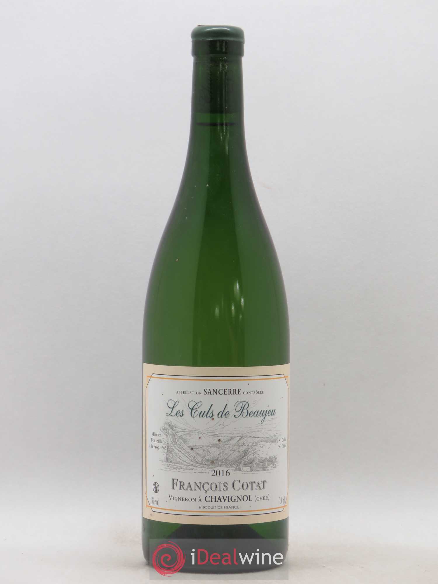 Sancerre Les Culs de Beaujeu François Cotat 2016 - Lot de 1 bouteille - 0