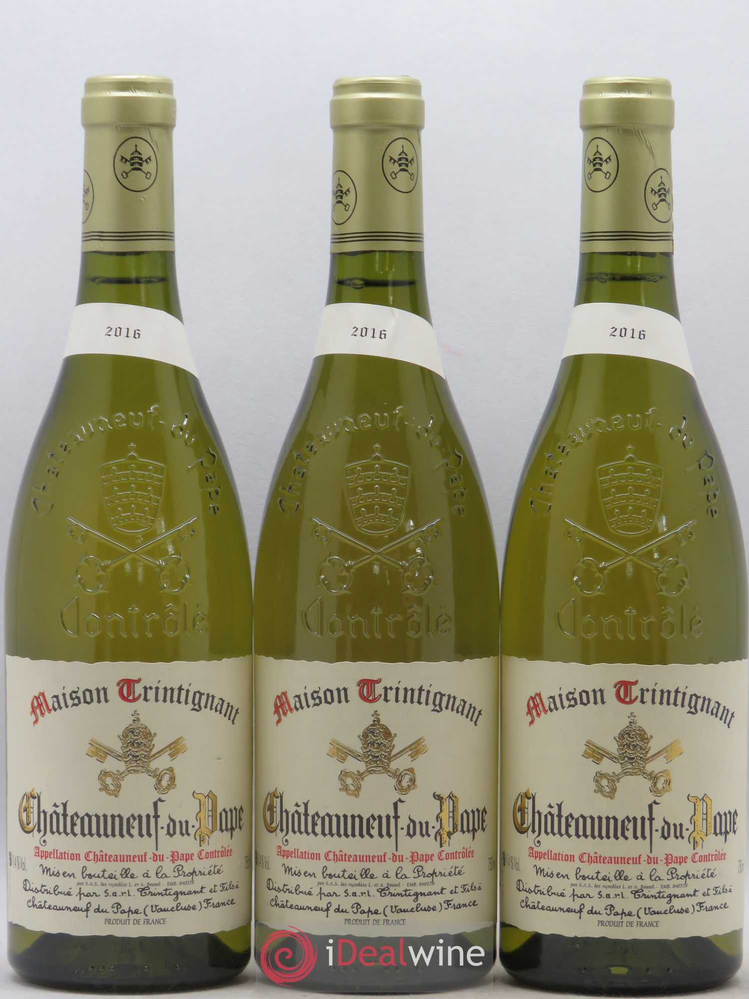 Châteauneuf-du-Pape Trintignant 2016 - Lot de 3 bouteilles - 0