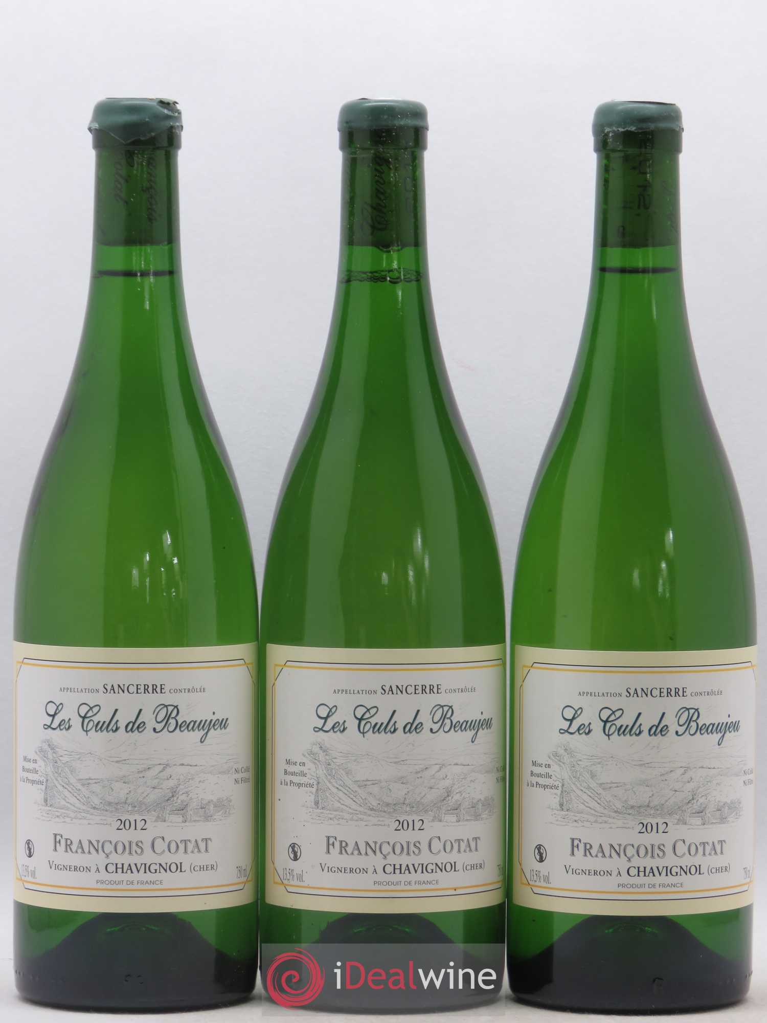 Sancerre Les Culs de Beaujeu François Cotat 2012 - Lot de 3 bouteilles - 0